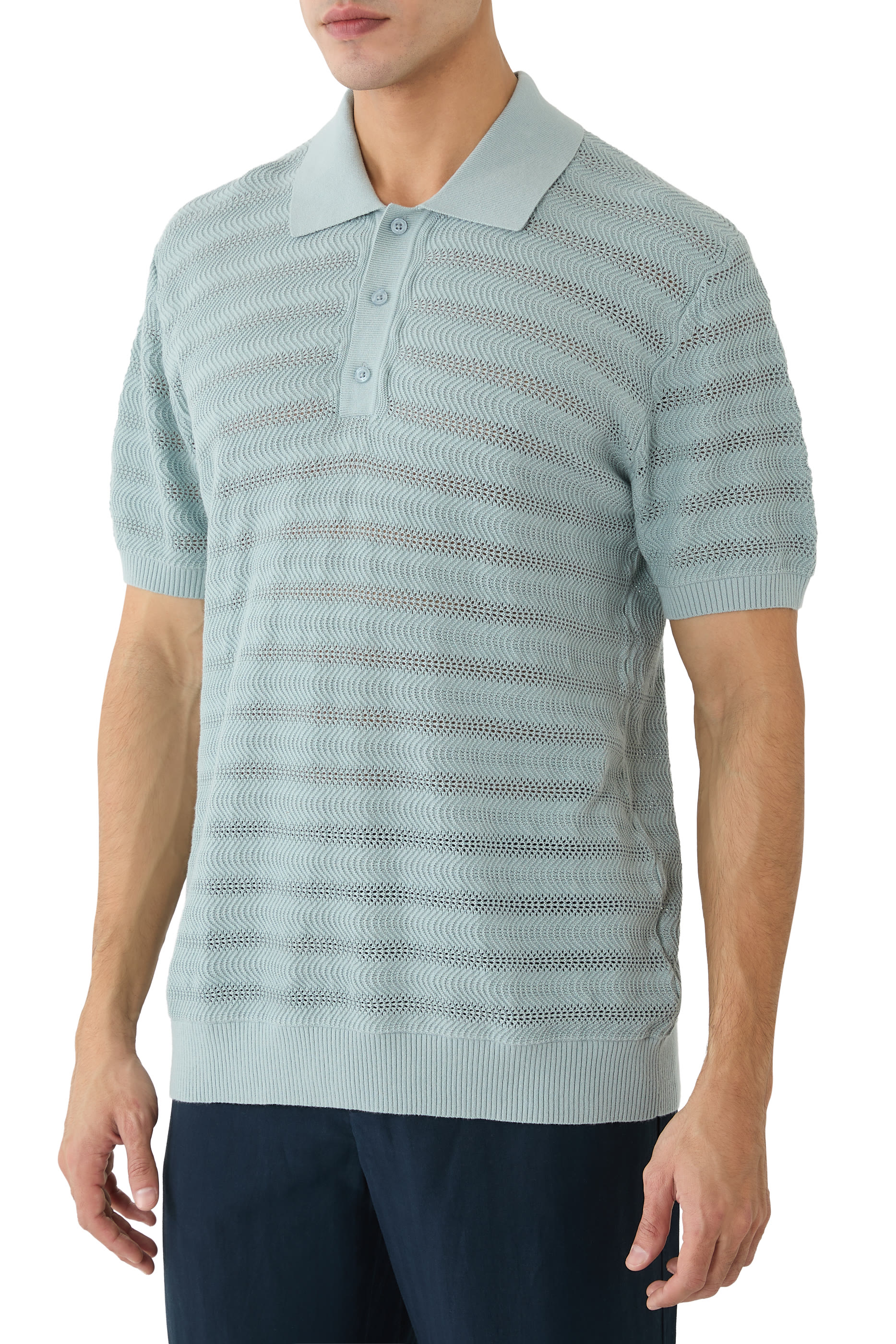 Vidal Cotton Jacquard Polo