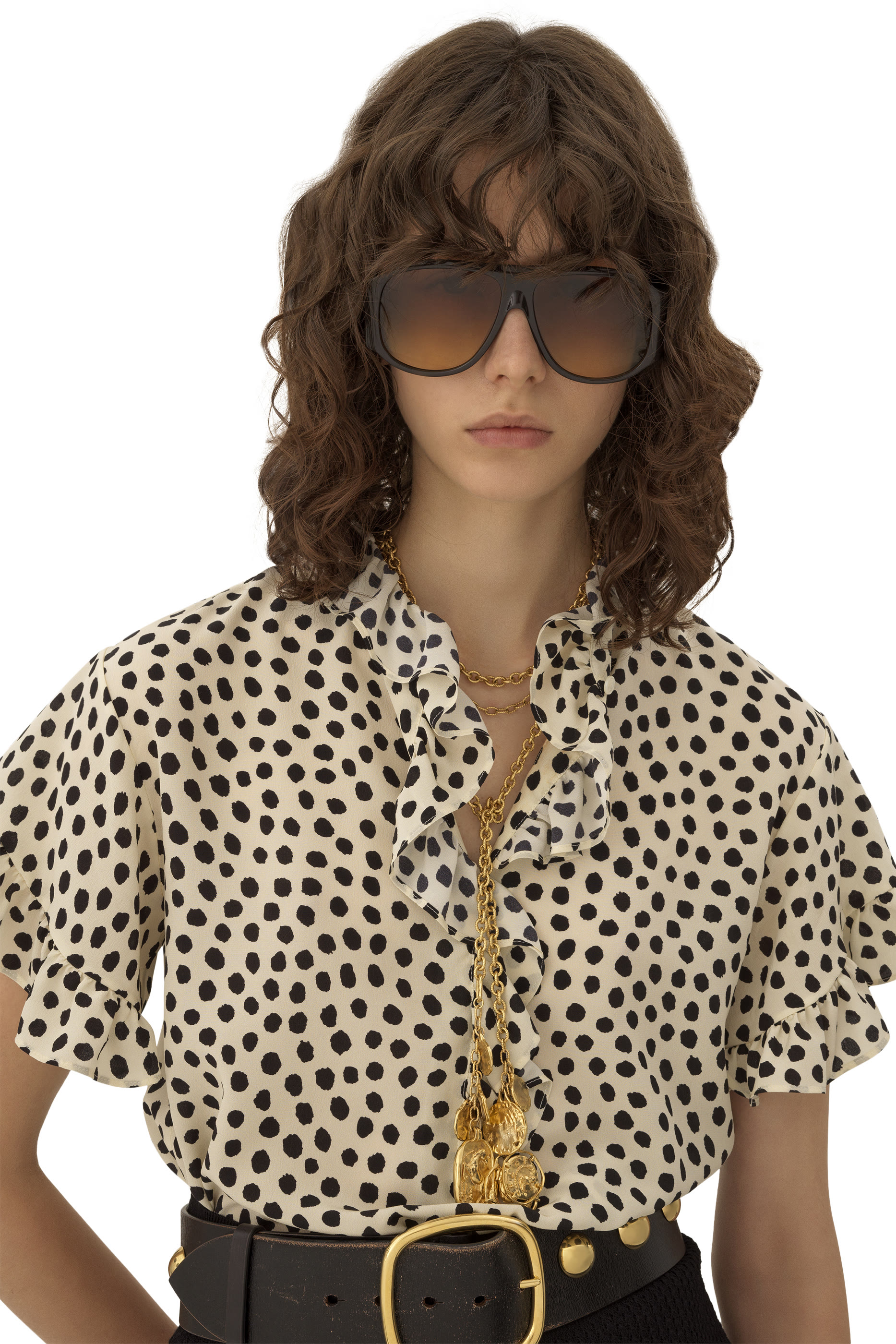 Short Sleeves Ruffle Top