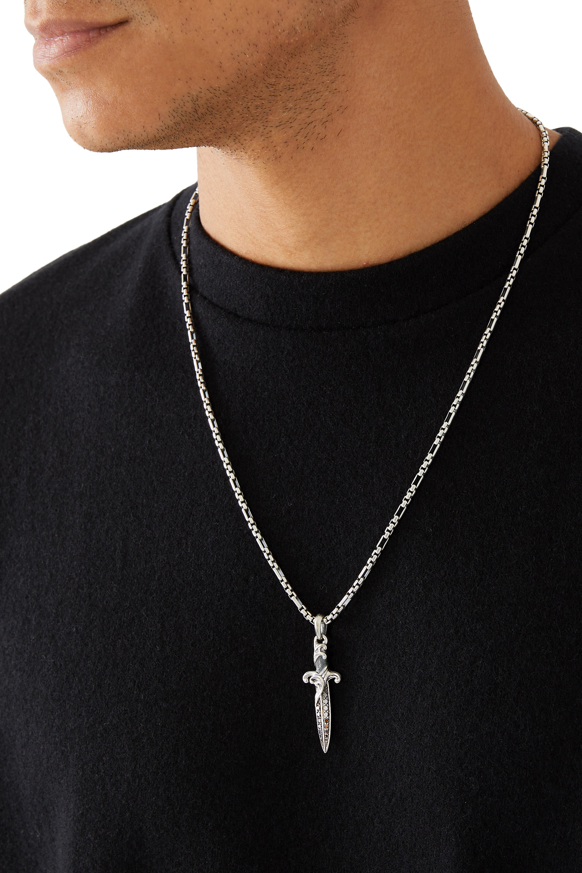 	SS Waves Dagger Black Diamond Amulet