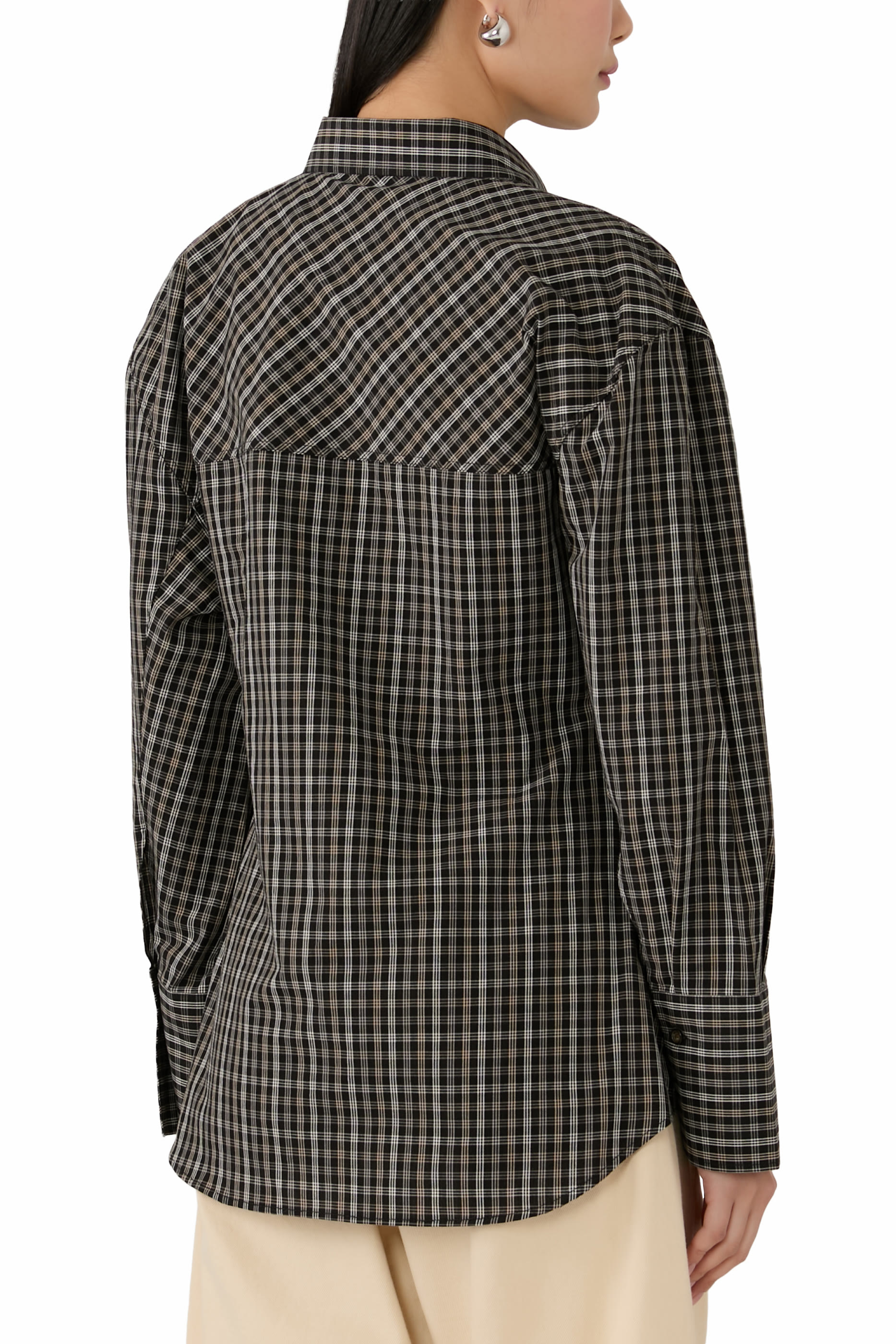  Checked Shaped Shirt