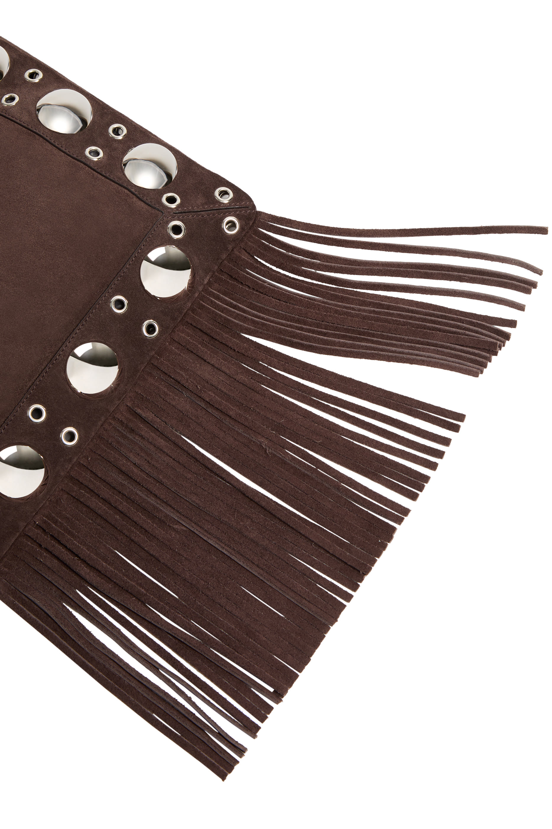 Nellc&ocirc;te Suede Shoulder Bag with Fringes