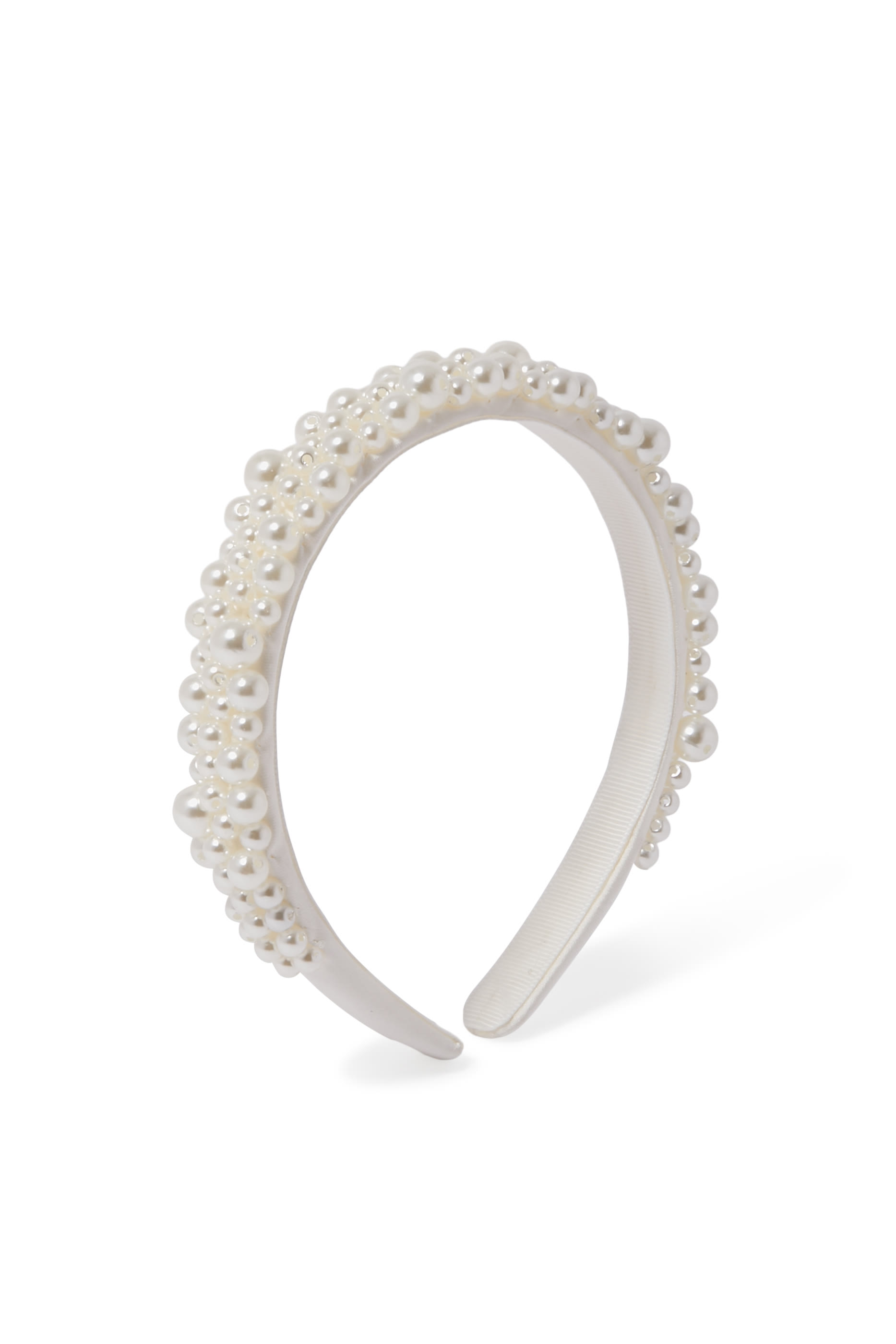Kids Satin Pearl Embellished Headband