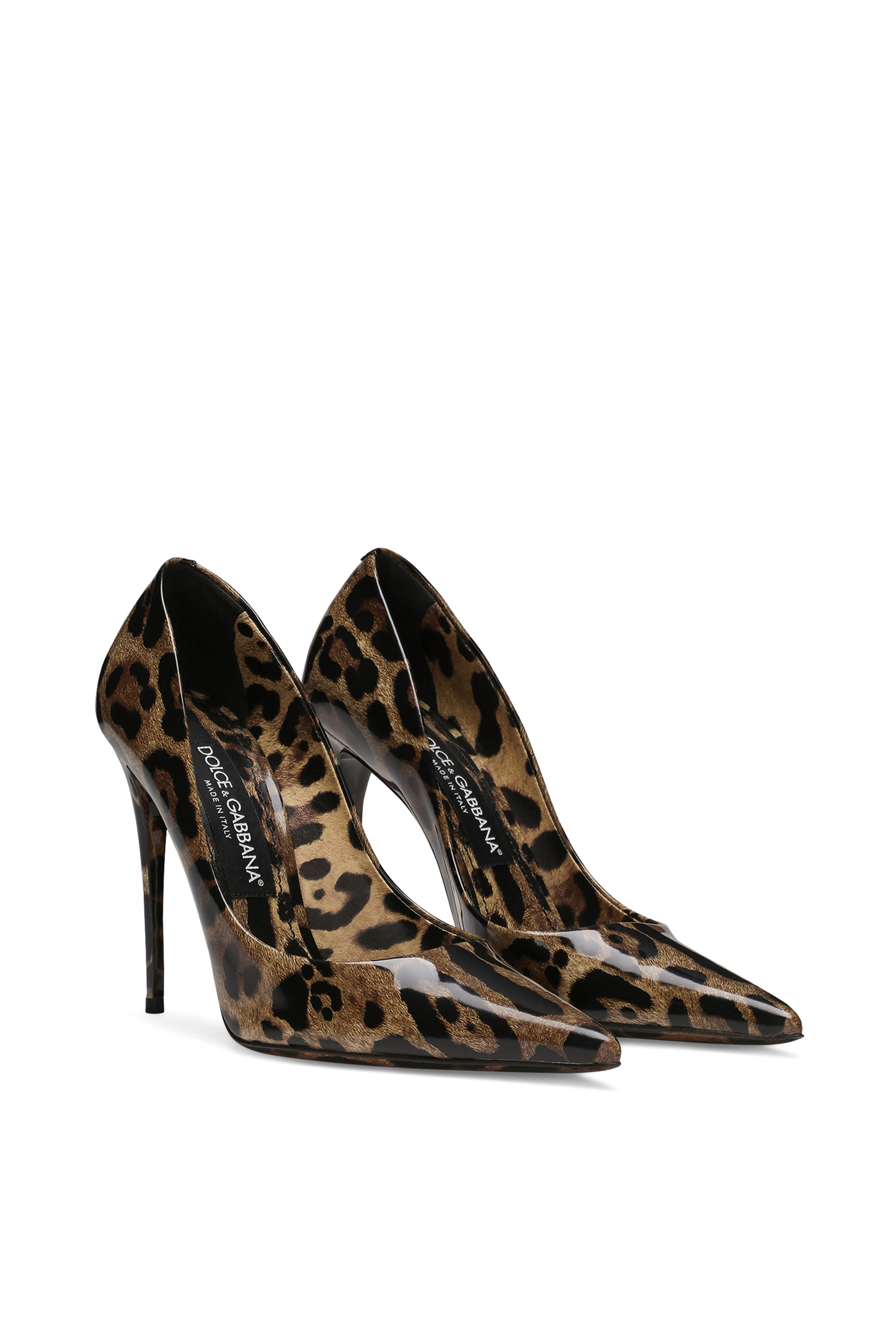  Printed Polished 105 Calfskin Pumps
