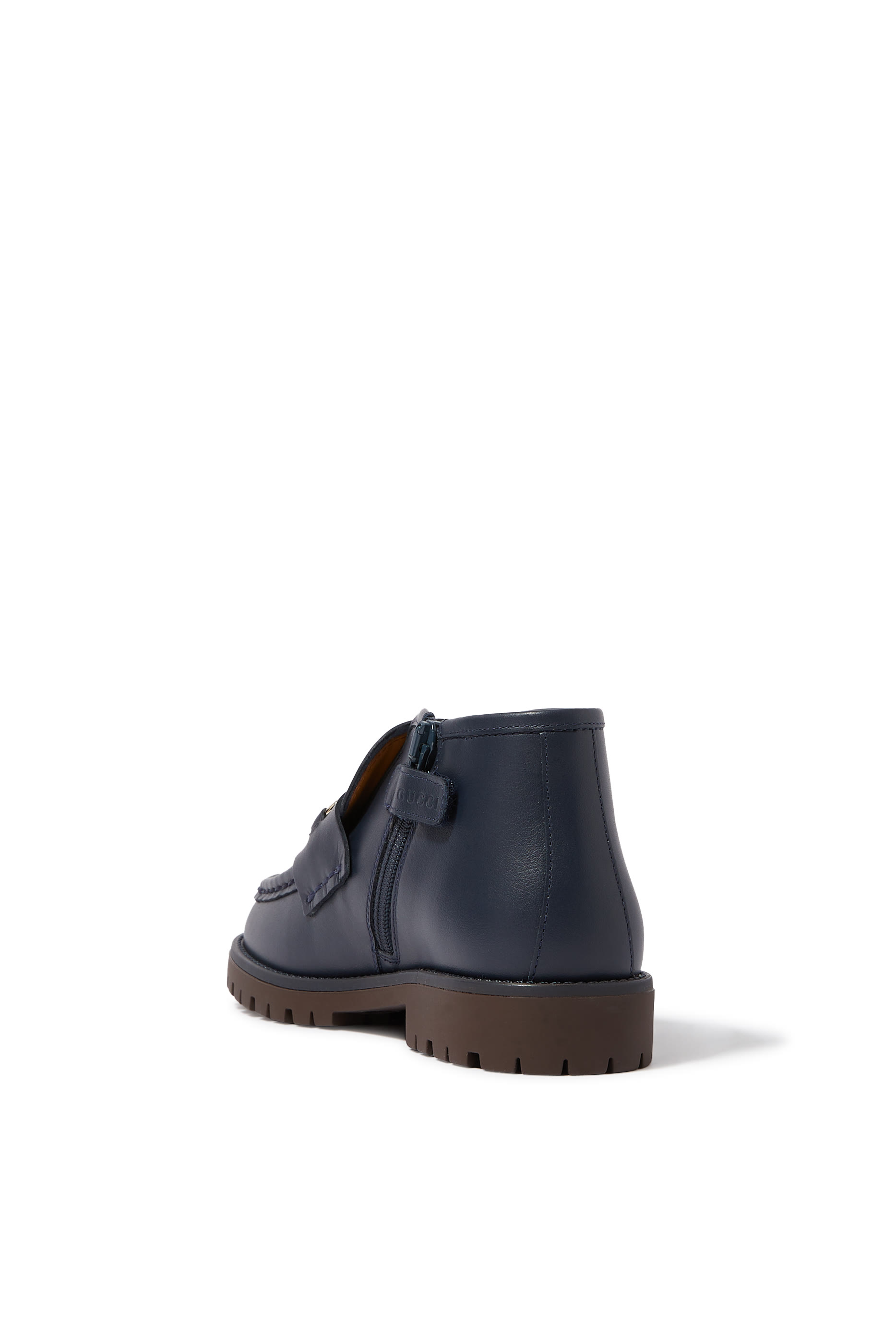 Kids Horsebit Leather Boots