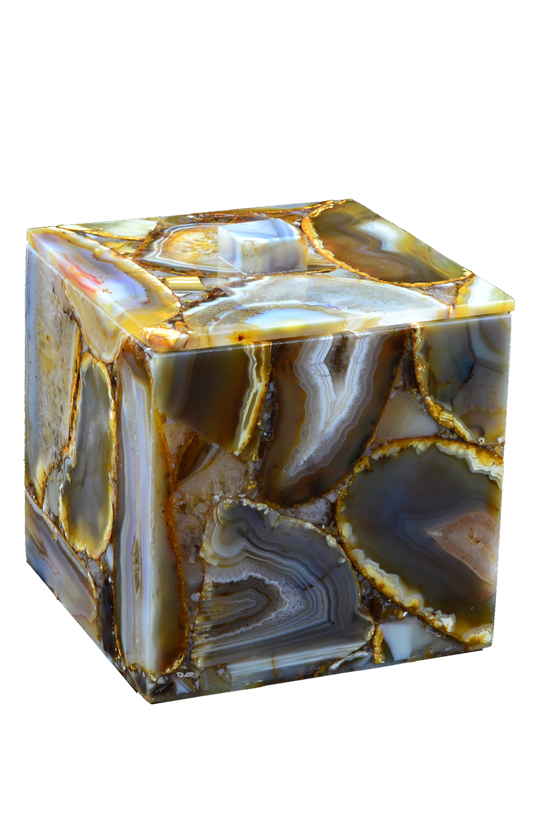 Semi Precious Agate Container