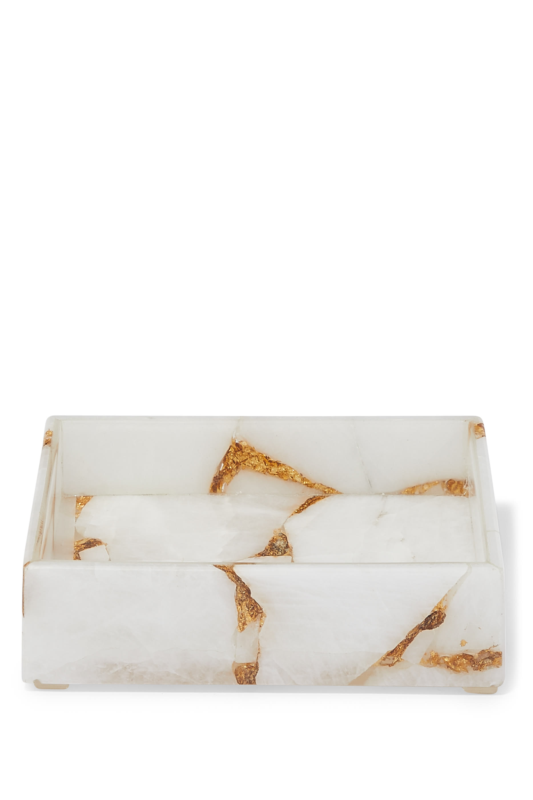 Taj Milk White Quartz Tray