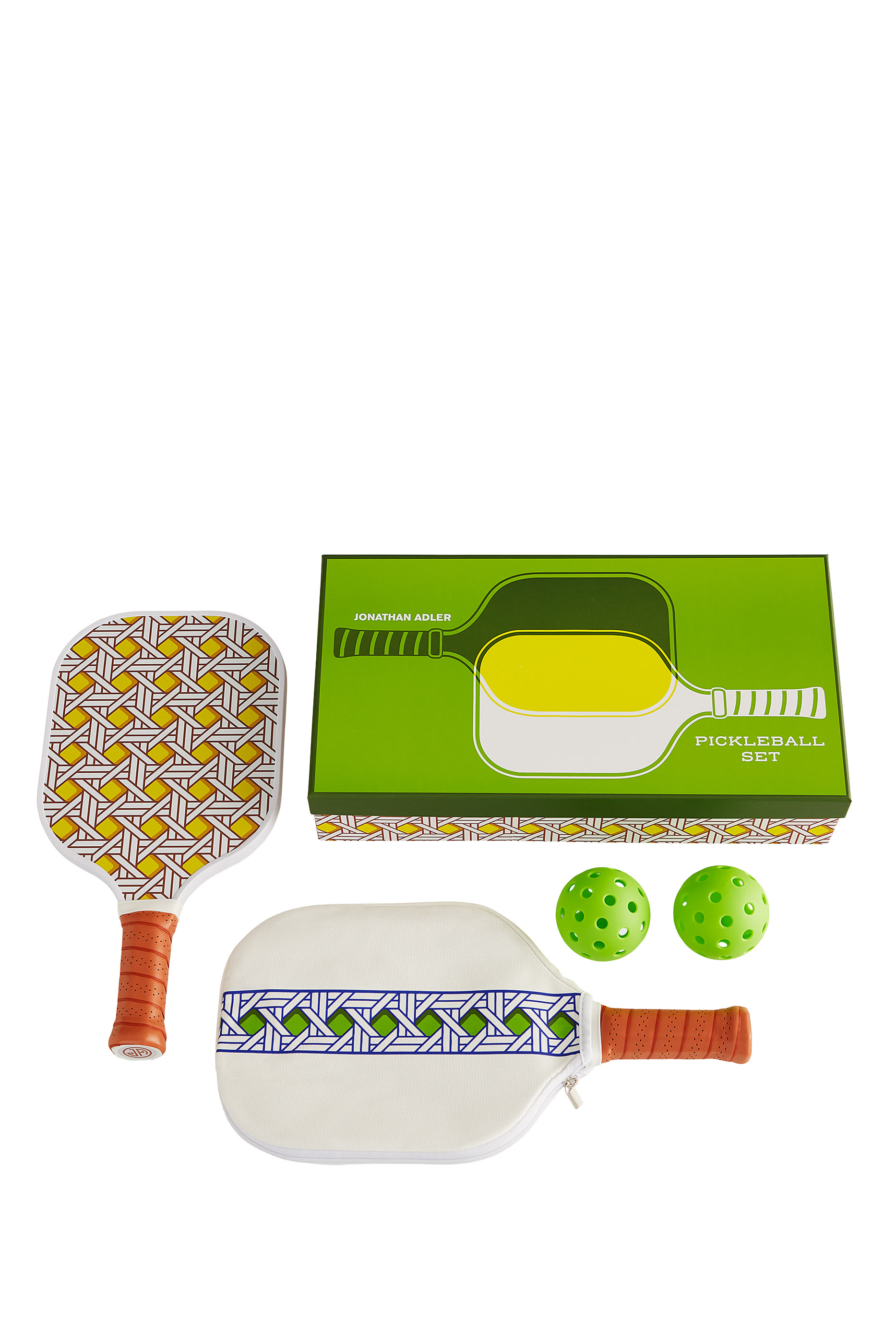 Basketweave Pickleball Set