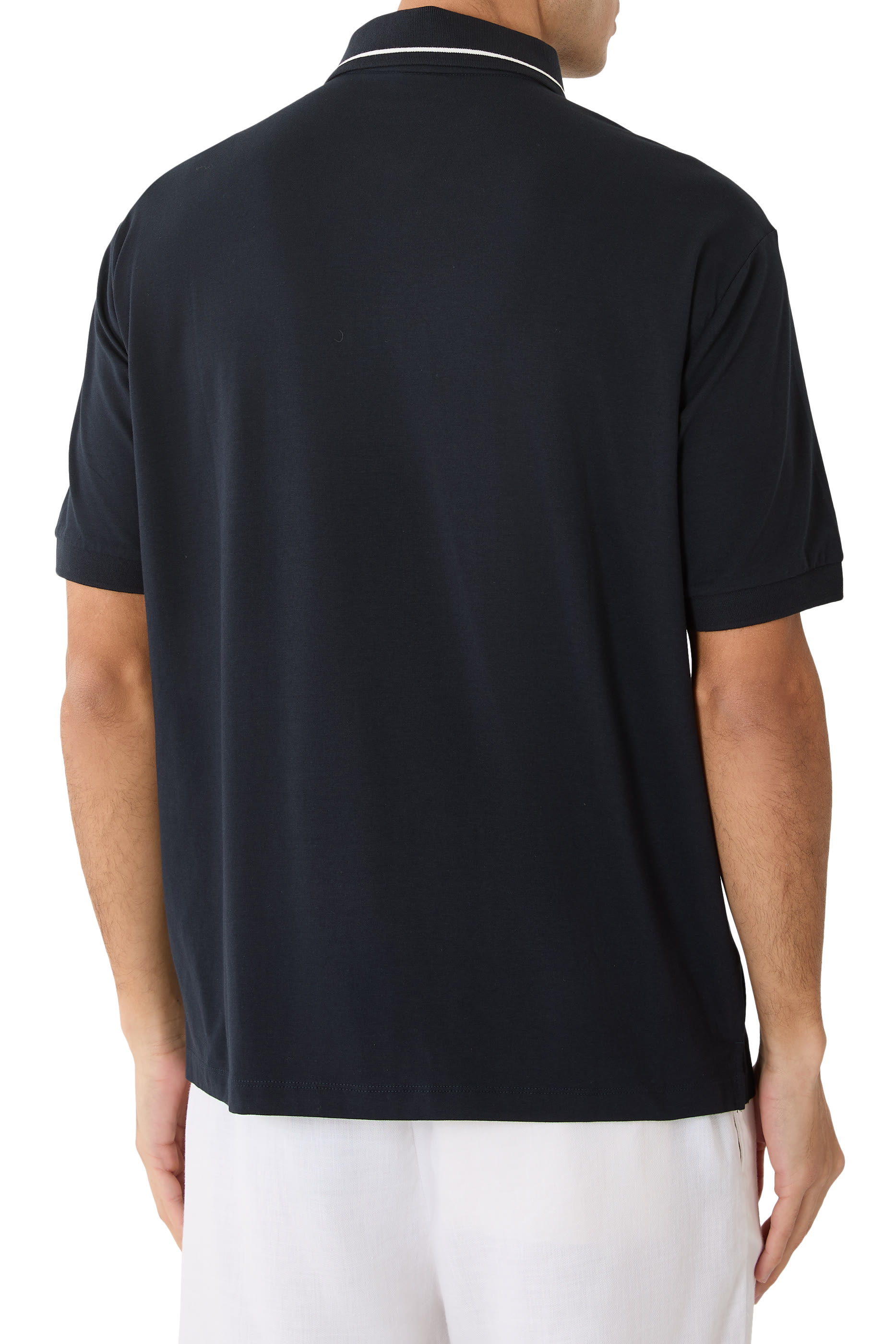  Regular Fit Polo Shirt in Stretch Jersey