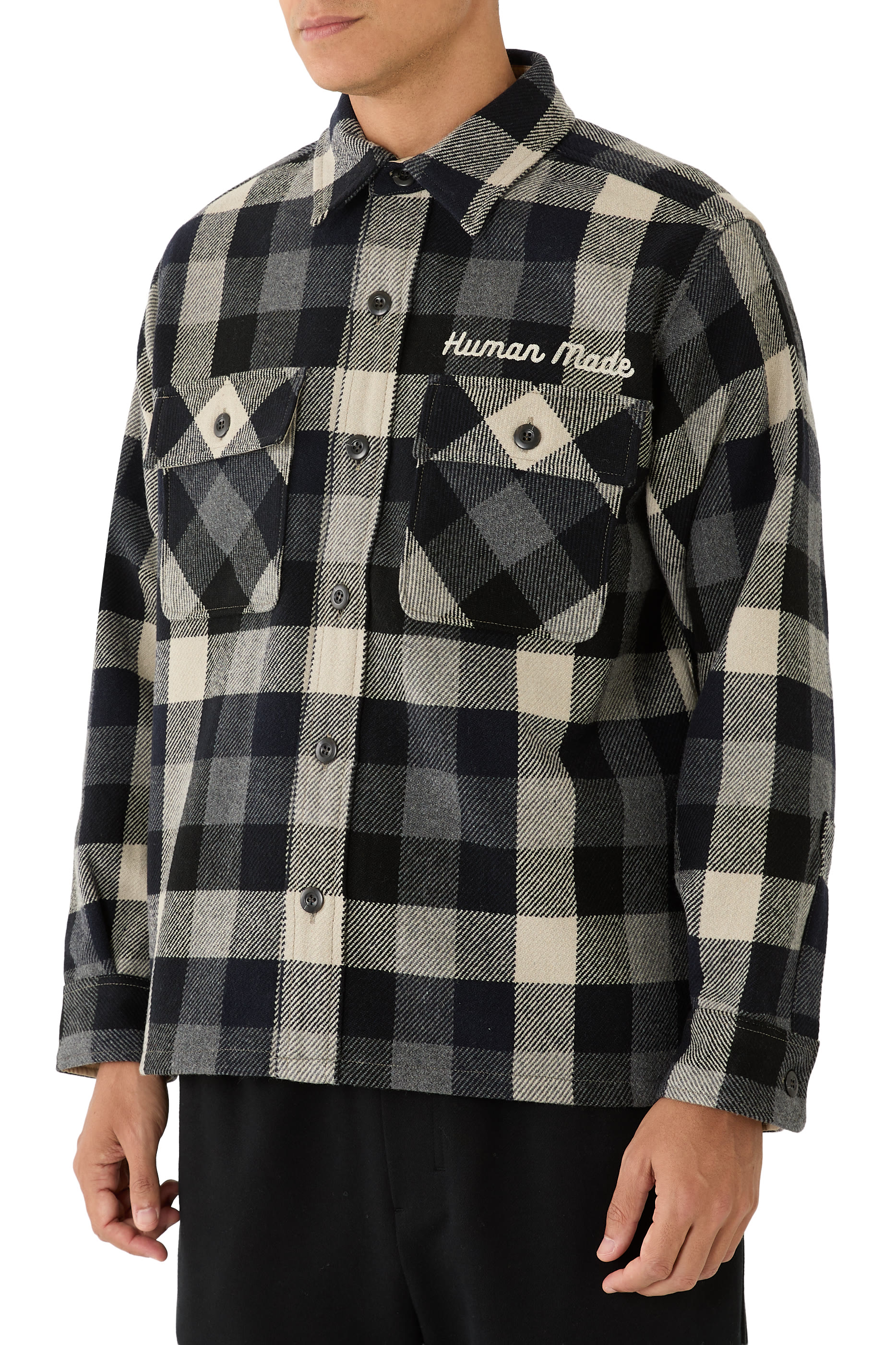 Wool Check Shirt Jacket 