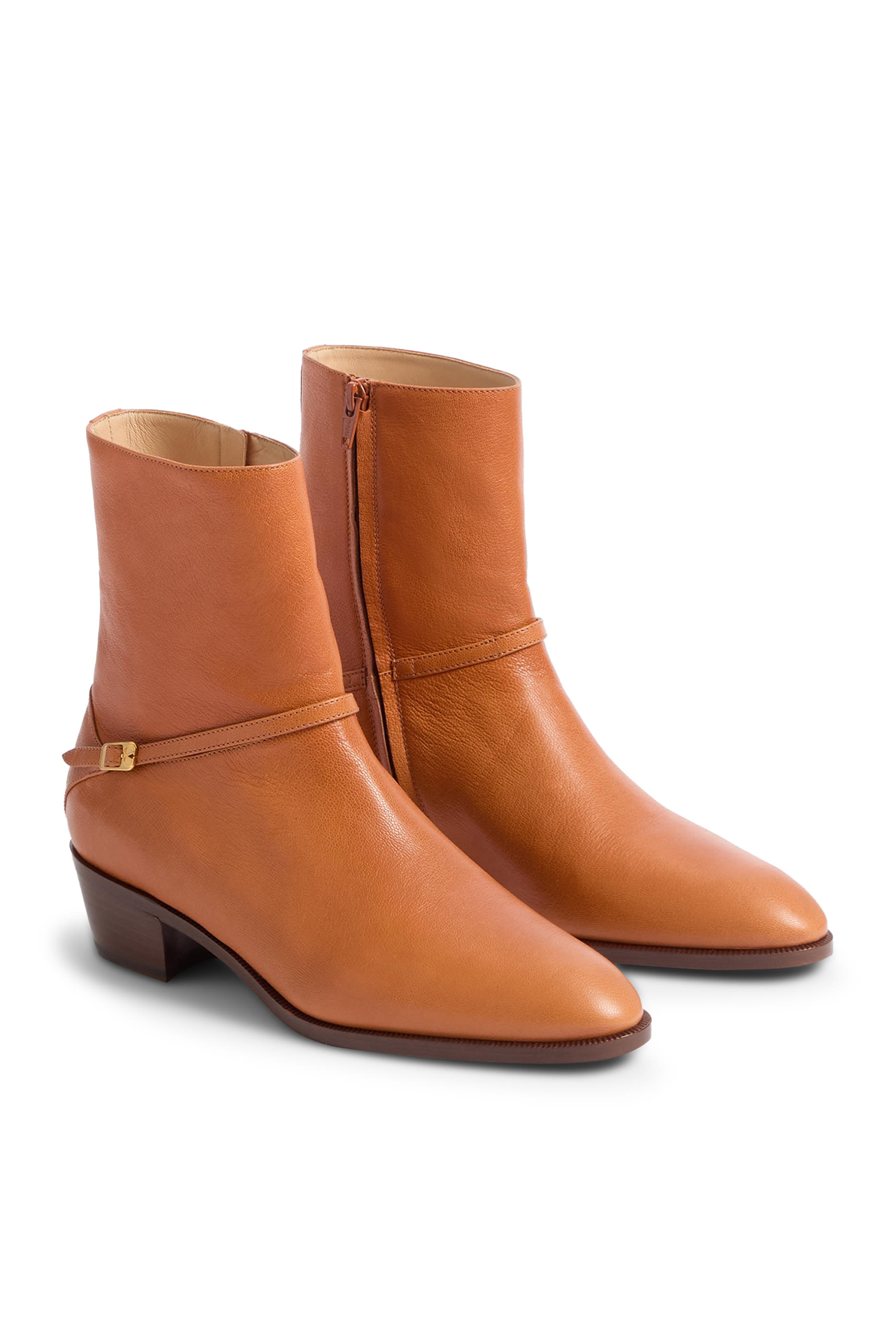 Pat Leather Ankle Boots