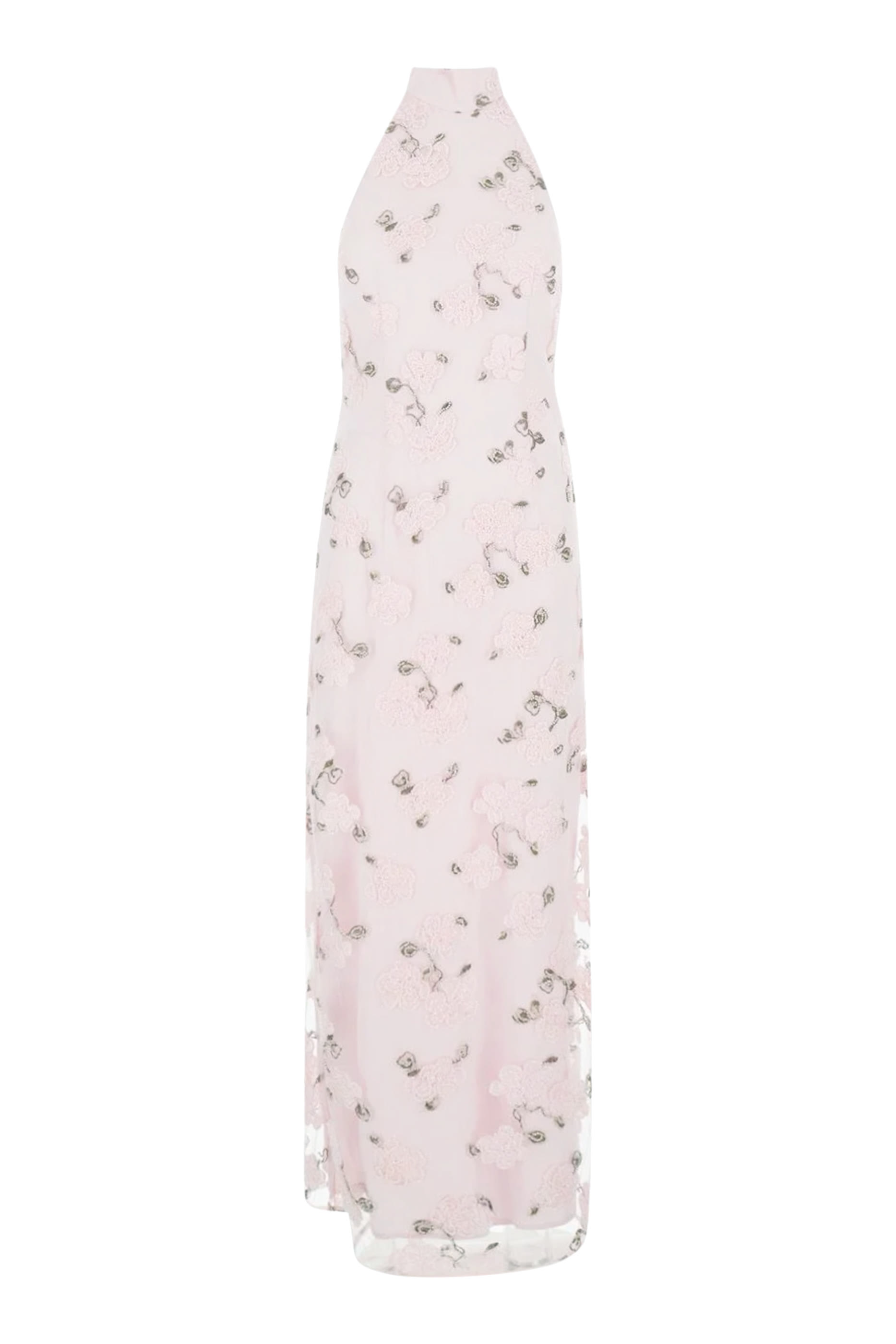 Flower Beads Maxi Dress