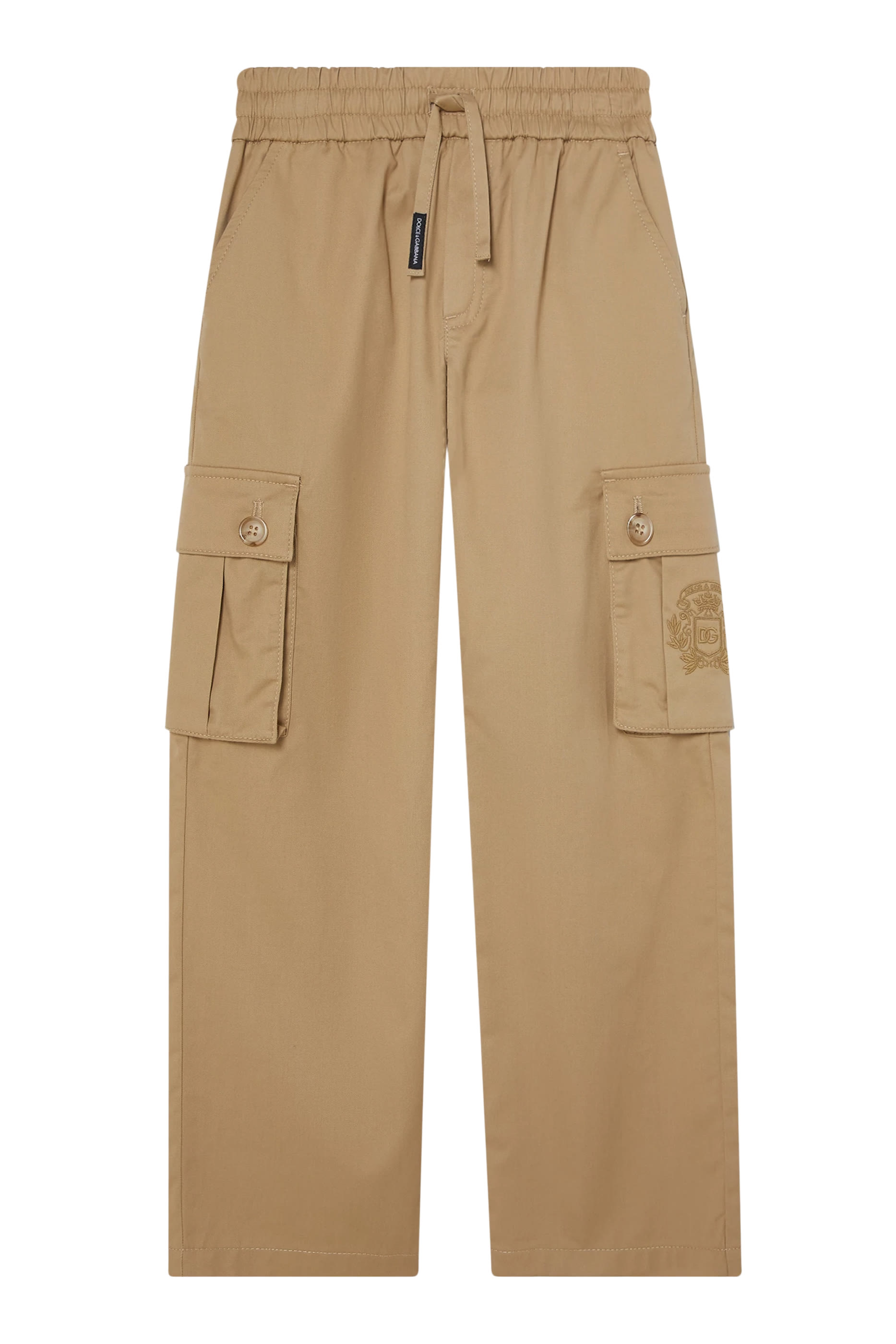 Kids Logo Embroidered Cargo Pants