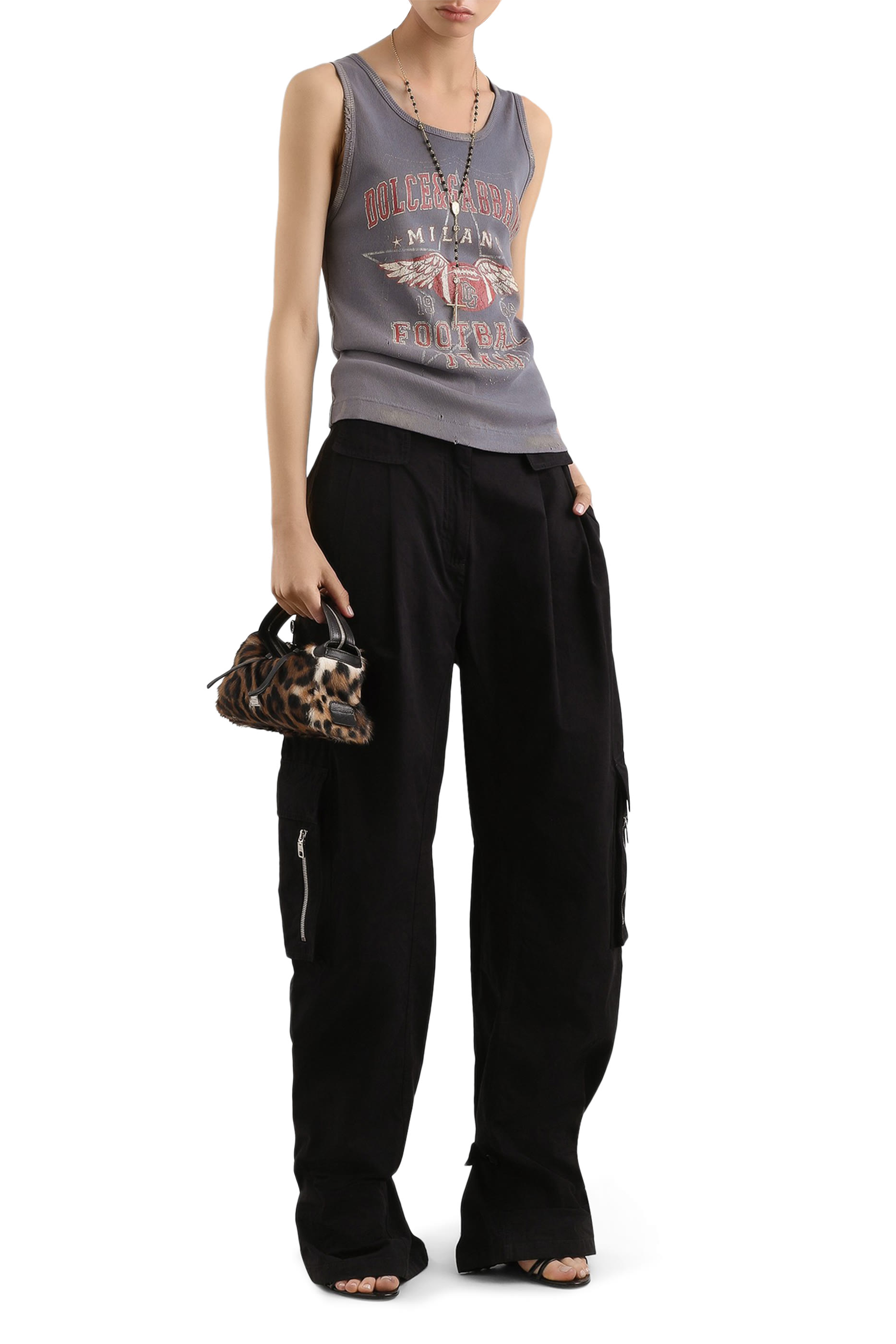 Waxed Faille Cargo Pants