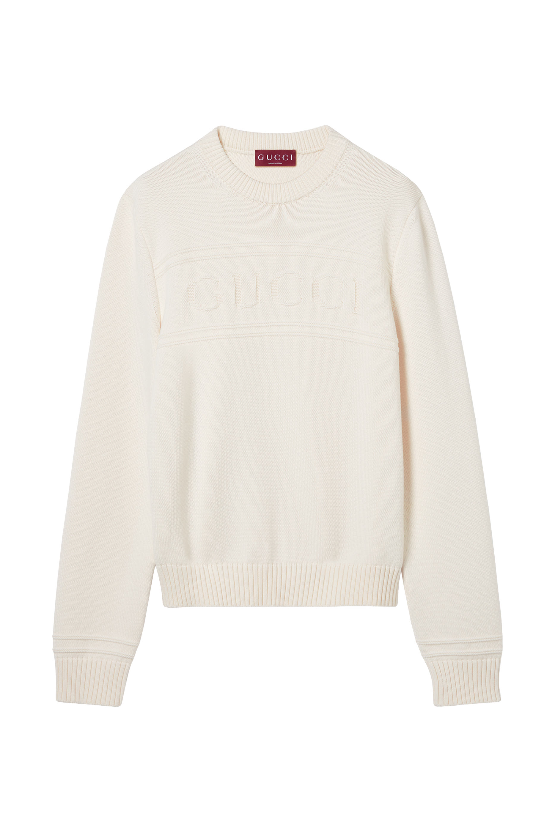 Logo Knit Cotton Wool Jumper 