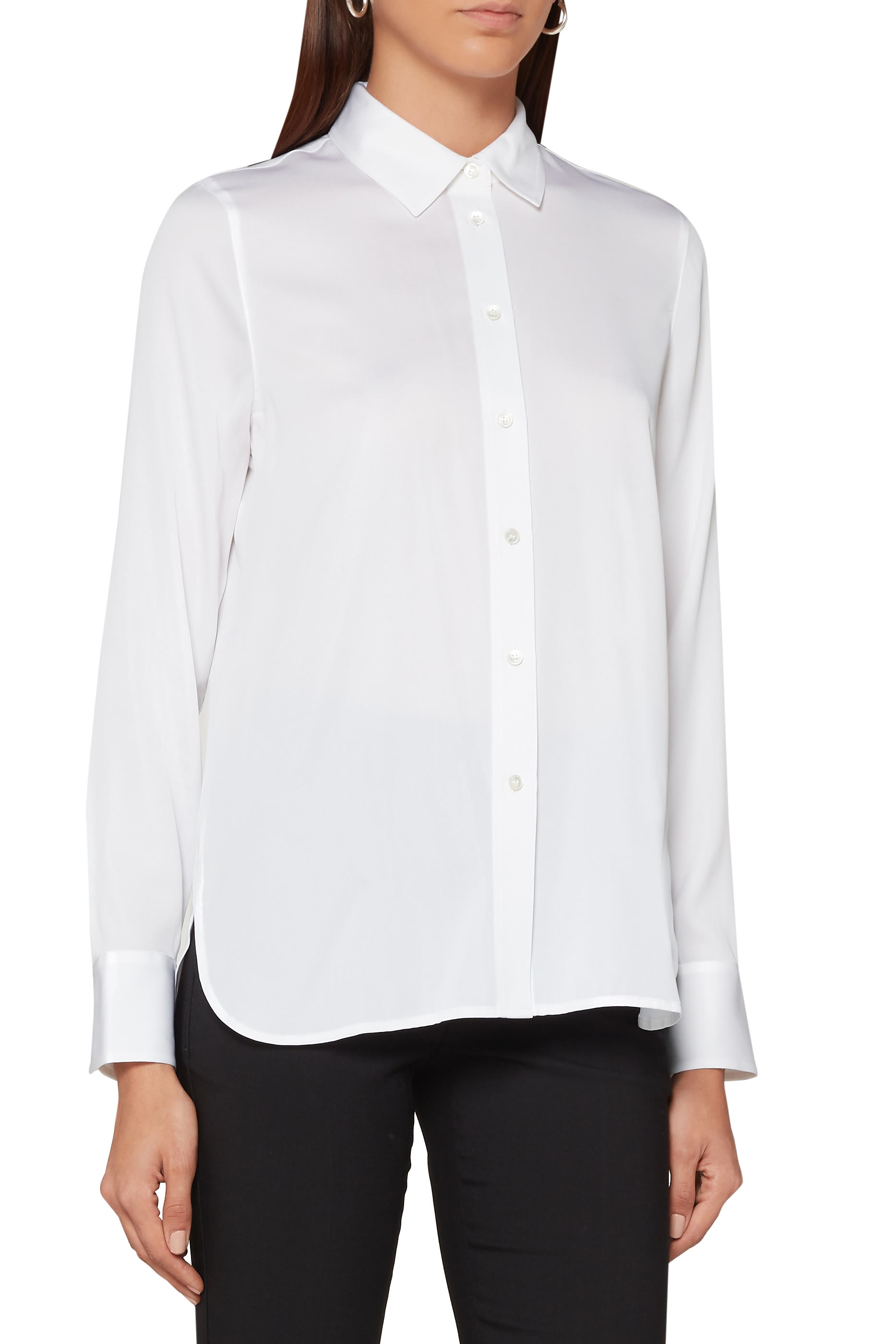 Slim-Fit Silk Blouse