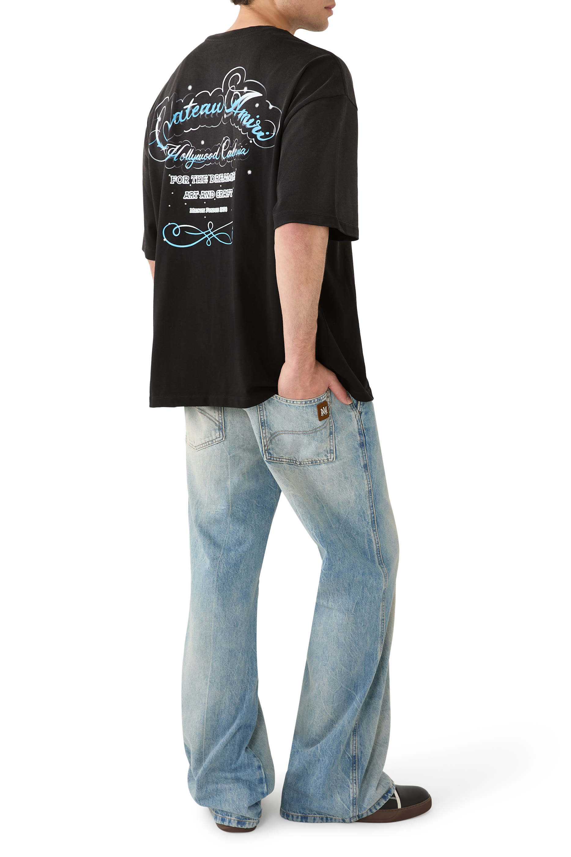 Crystal Chateau Script Oversized Tee