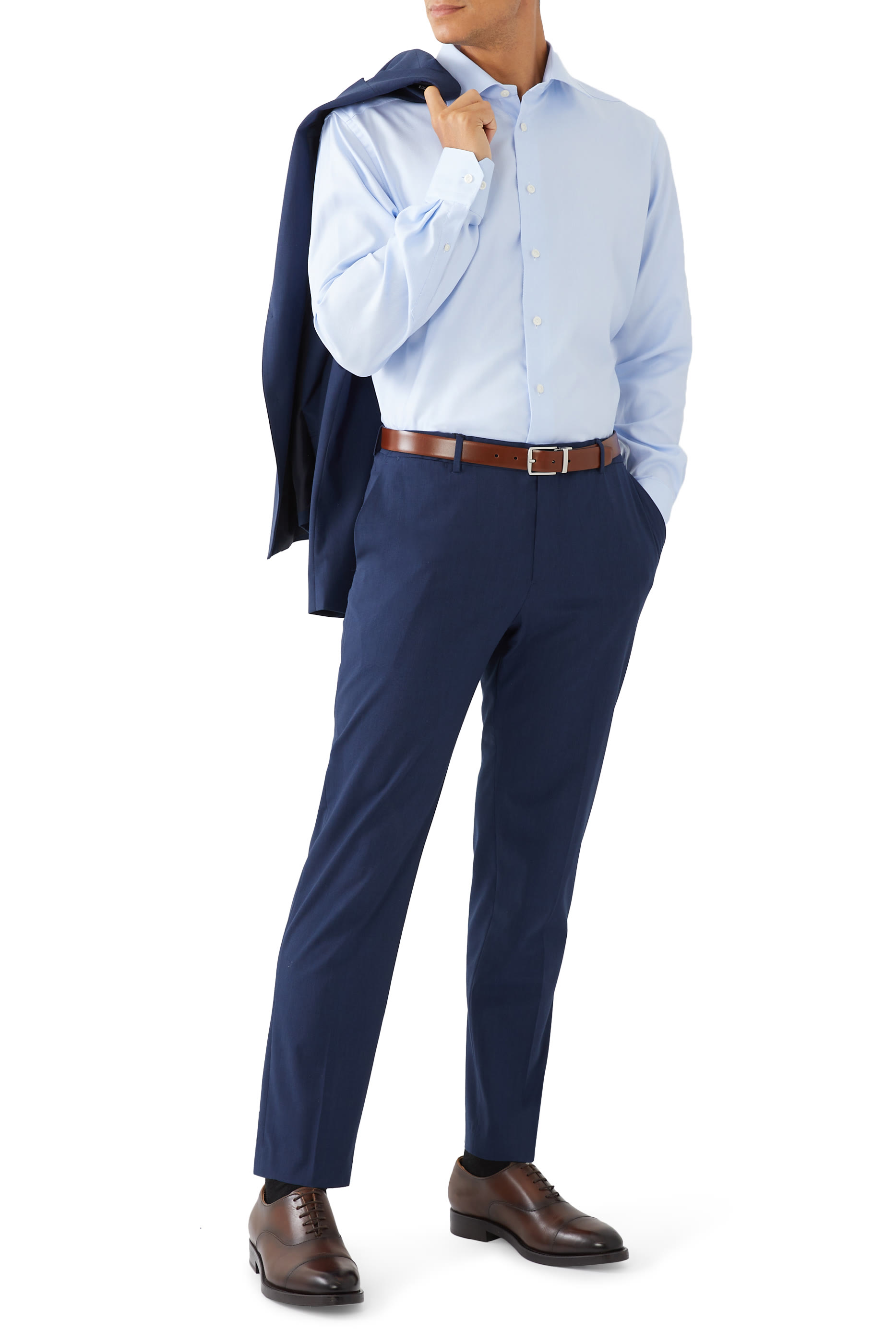 Solid Textured Twill Shirt 