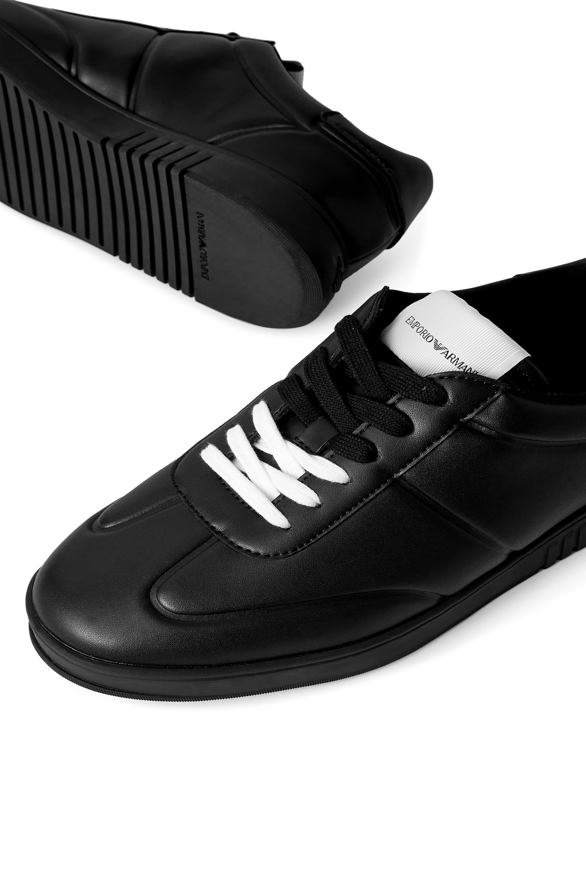 Oyster Leather Sneakers