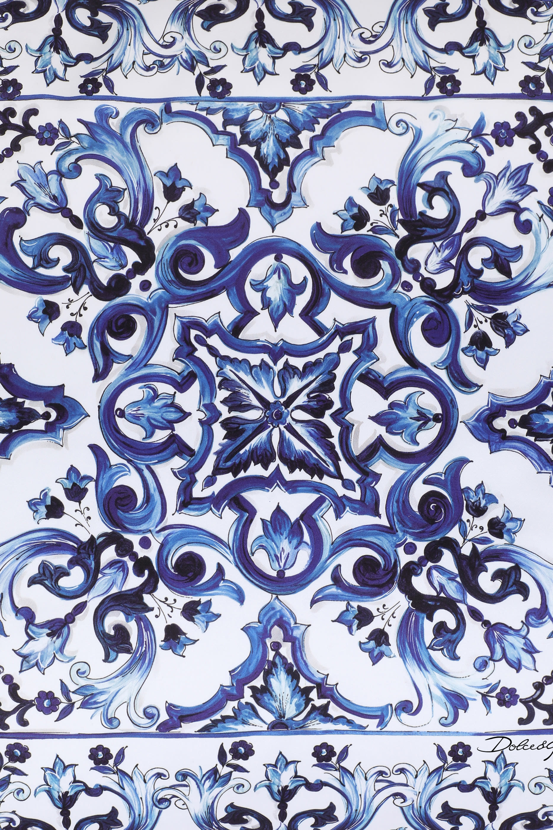 Blu Mediterraneo Duchesse Cotton Cushion Medium