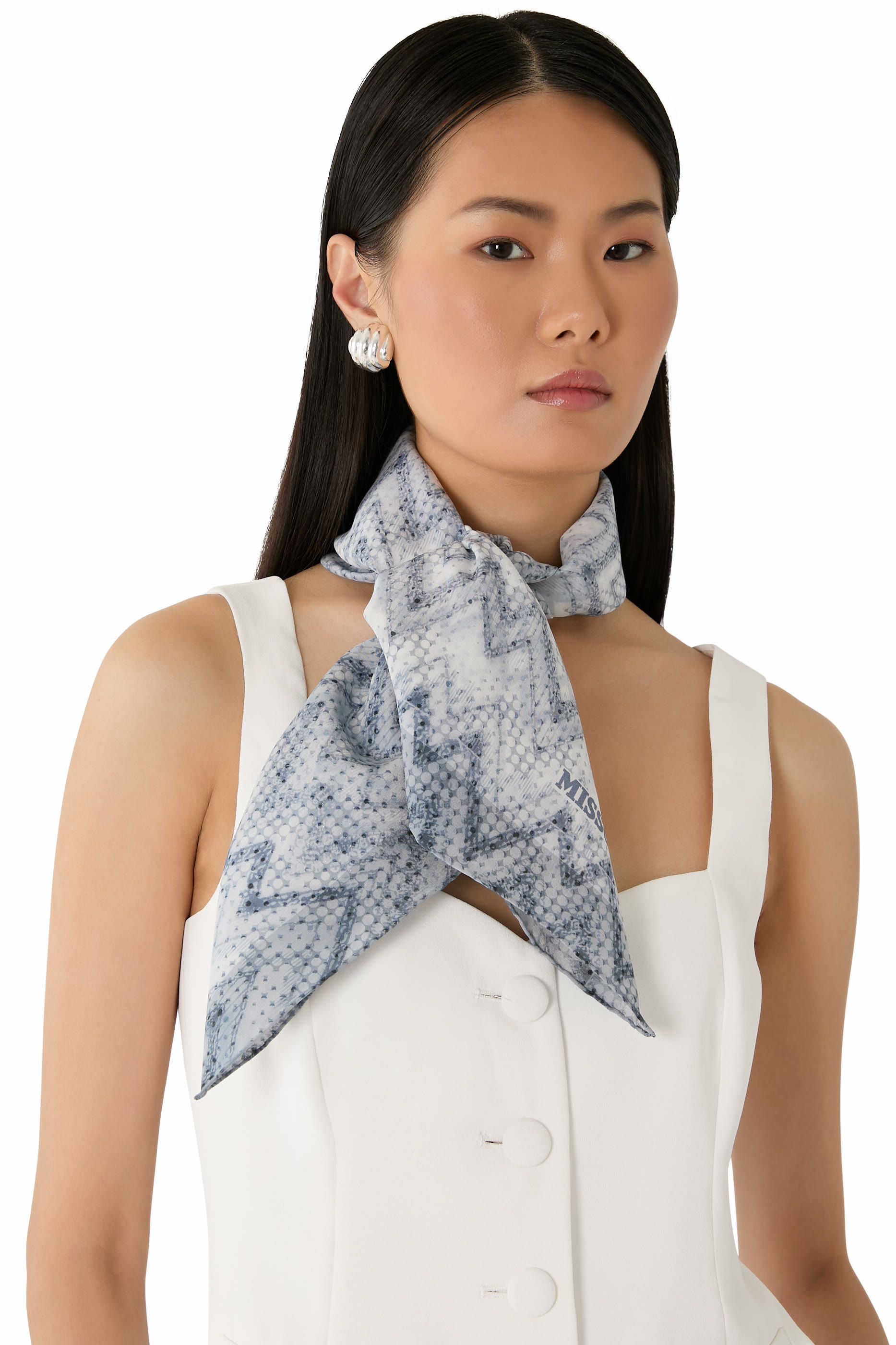  Zig Zag Silk Scarf