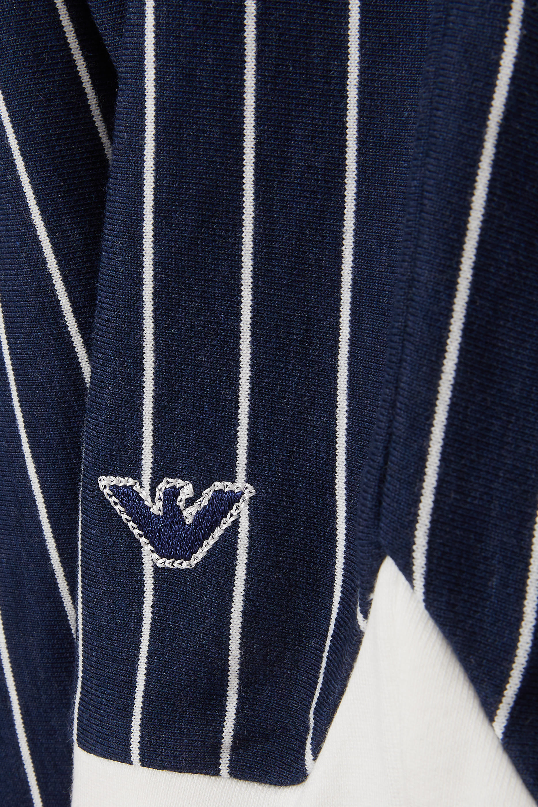 Kids Eagle Logo Striped Shorts