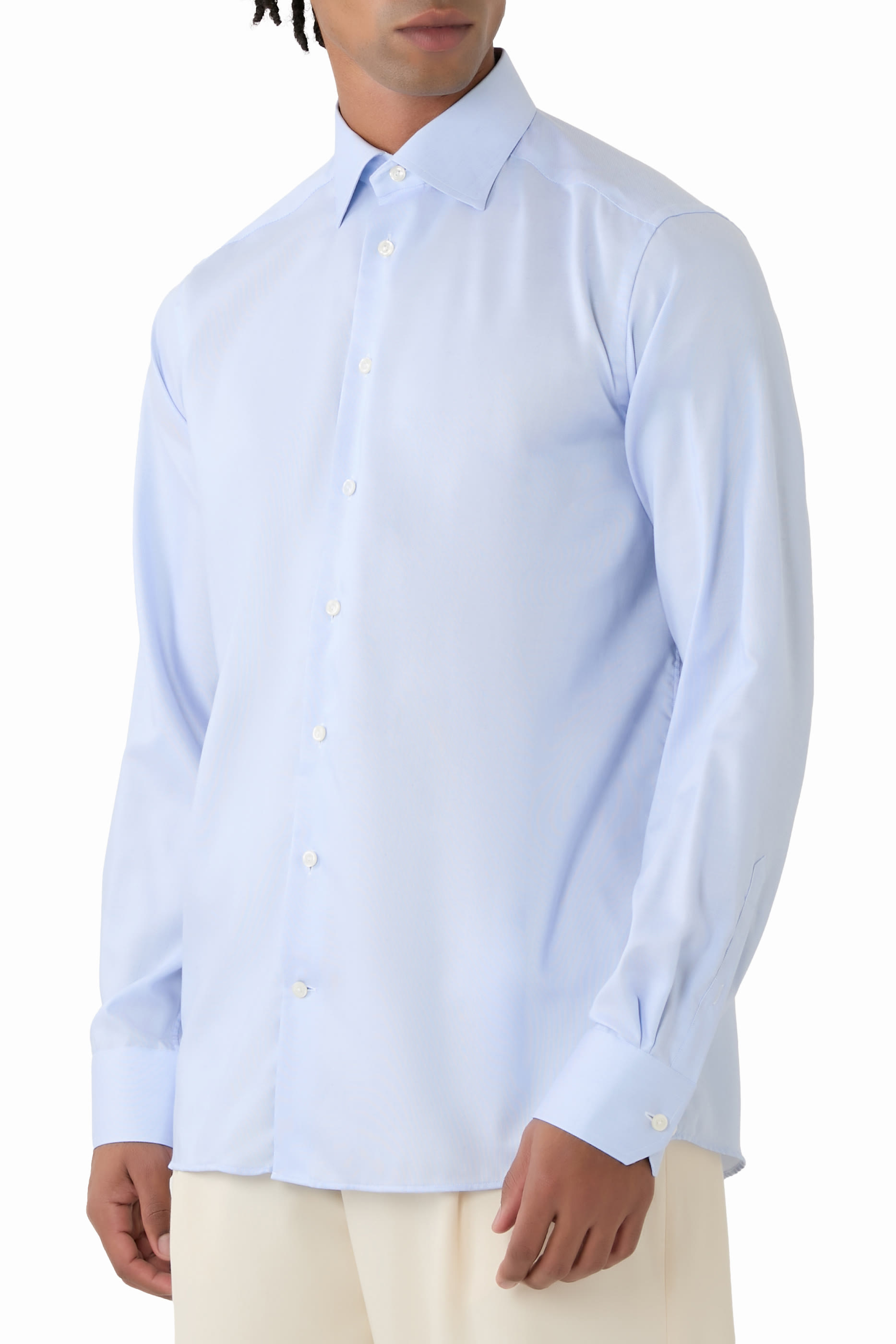 Semi-Solid Signature Twill Shirt