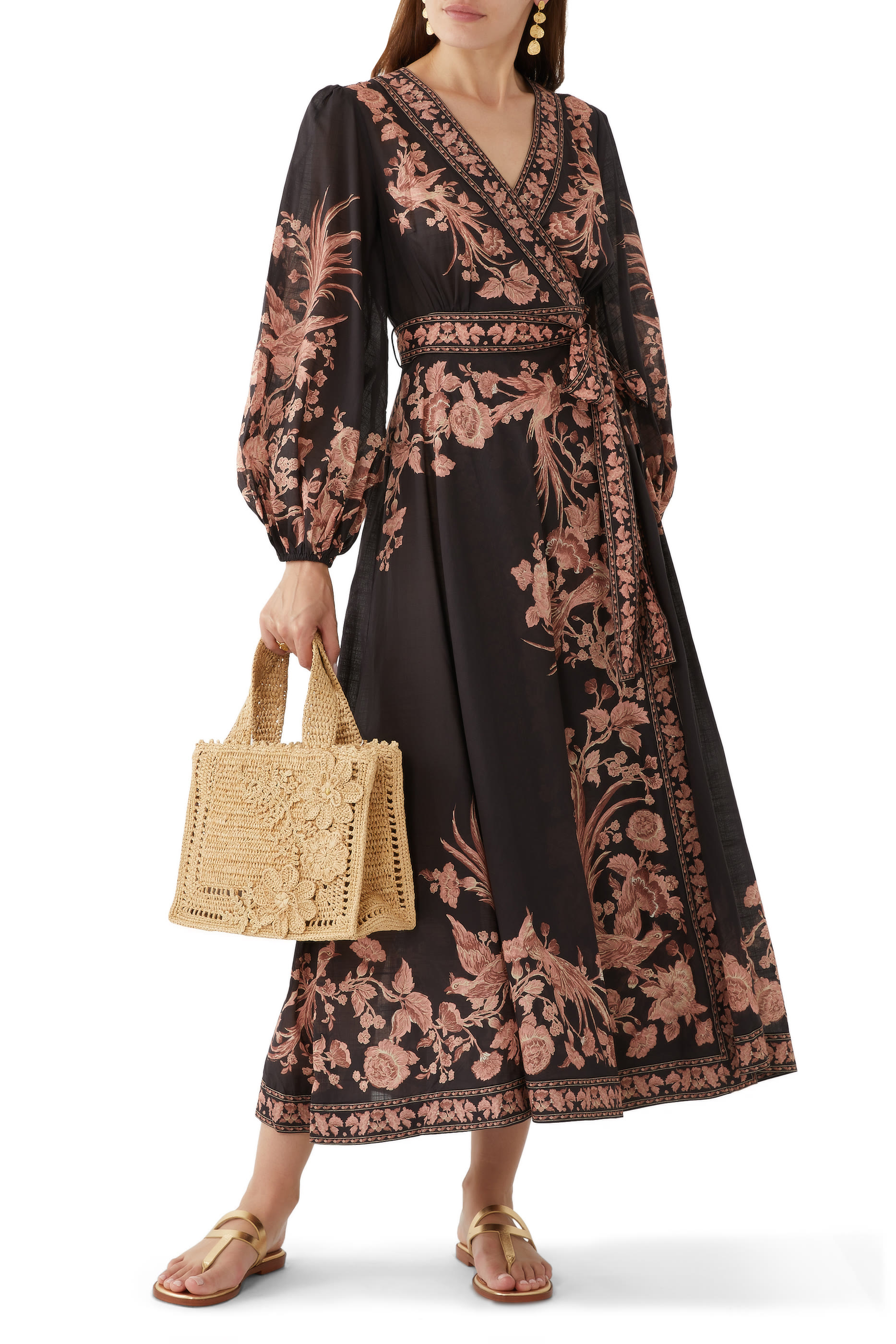 	Waverly Wrap Midi Dress