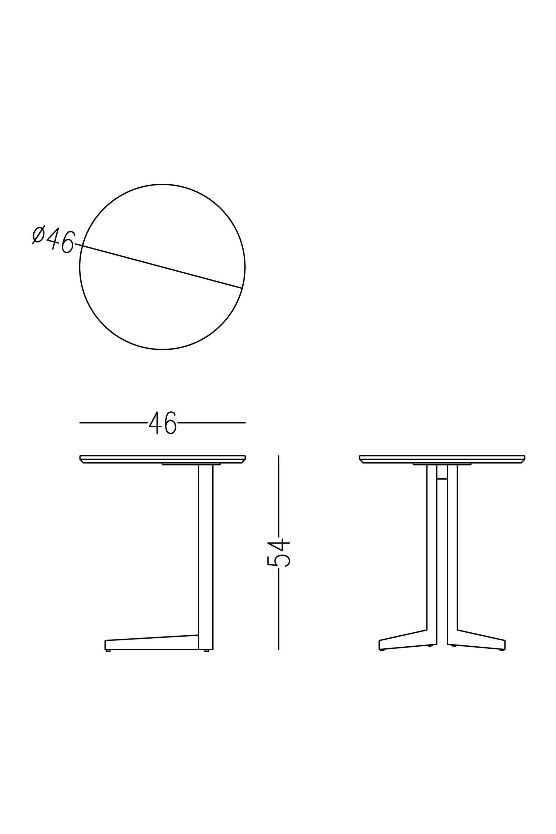 Marble Round Low Table