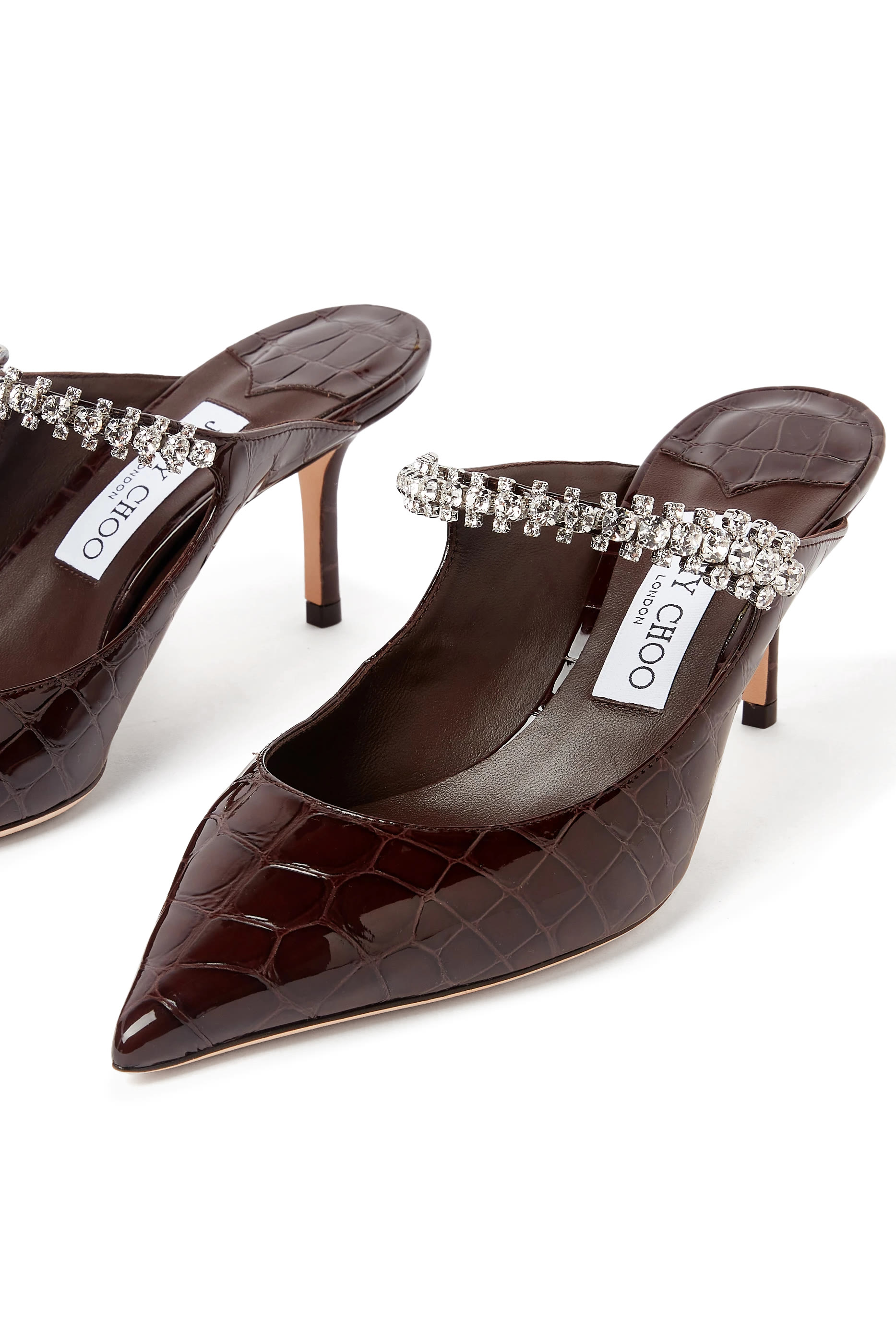 Bing 65 Croc-Printed Leather Mules