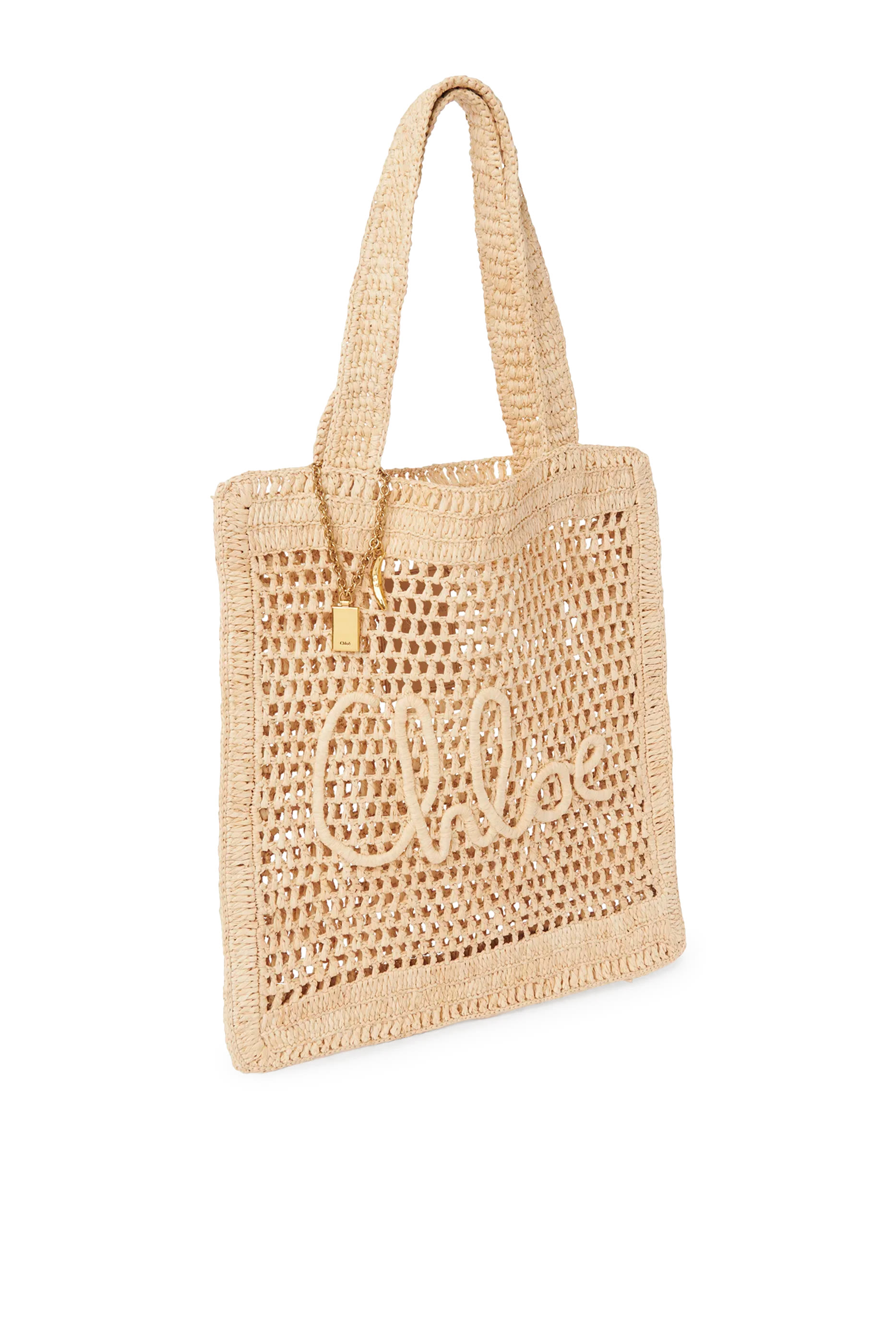 Summer Banana Tote Bag in Raffia