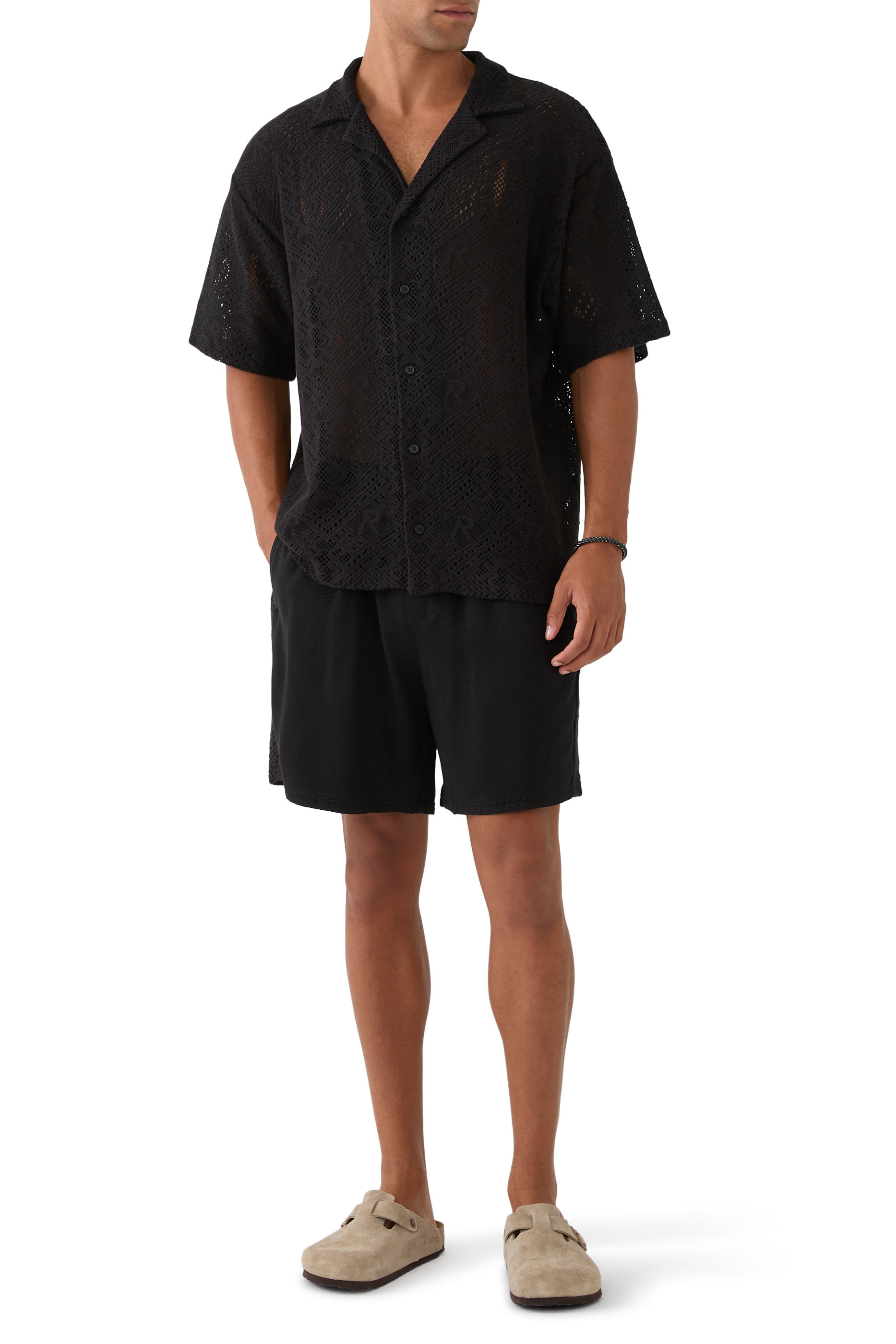 All-Over Crochet Shirt