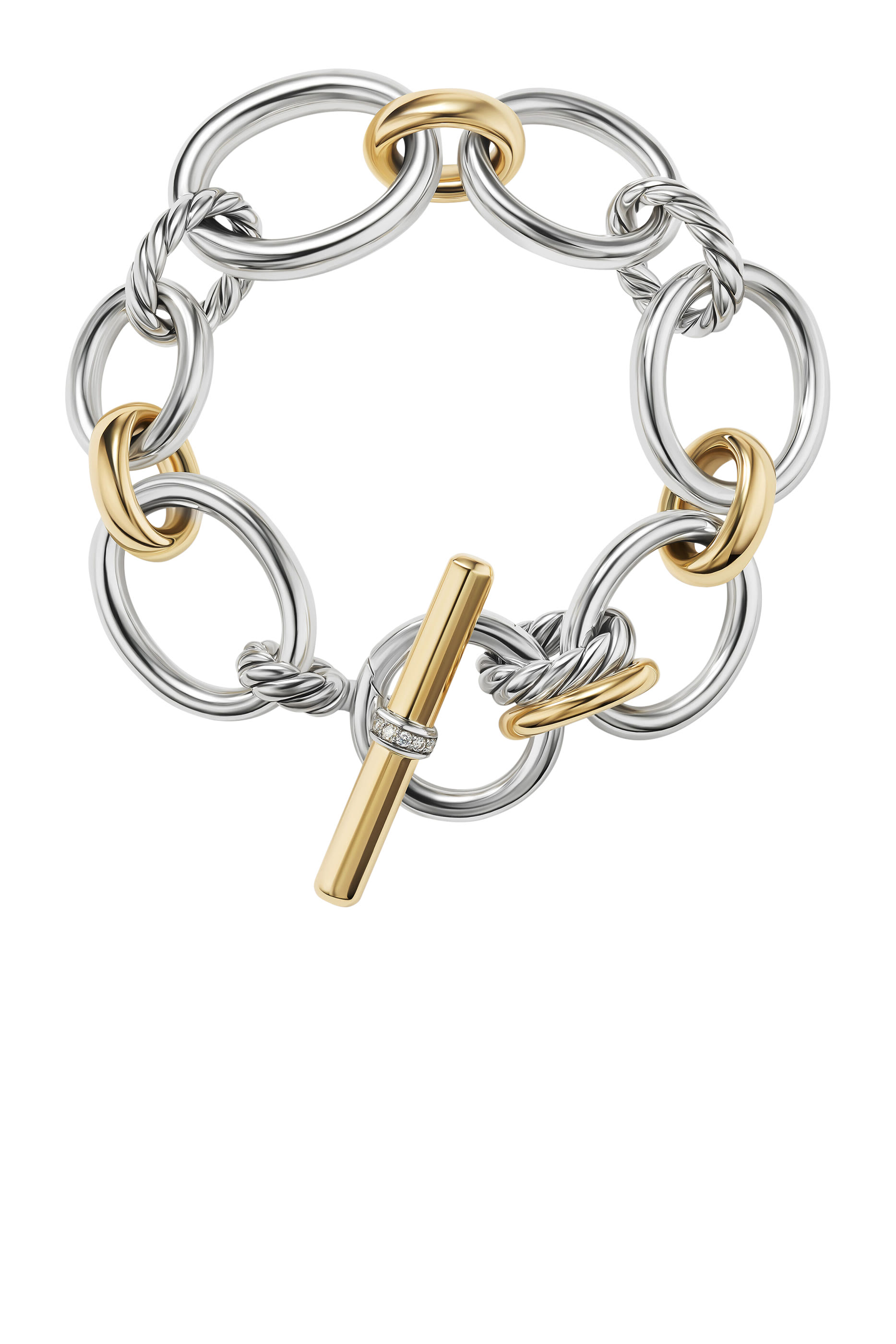 Mercer Chain Bracelet, 18k Yellow Gold & Diamonds