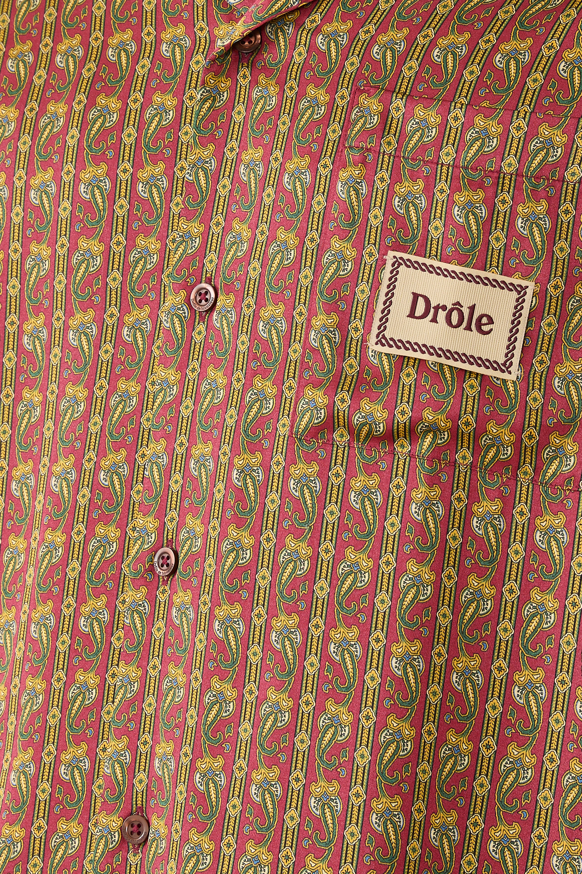 Paisley Patterned Pocket Shirt