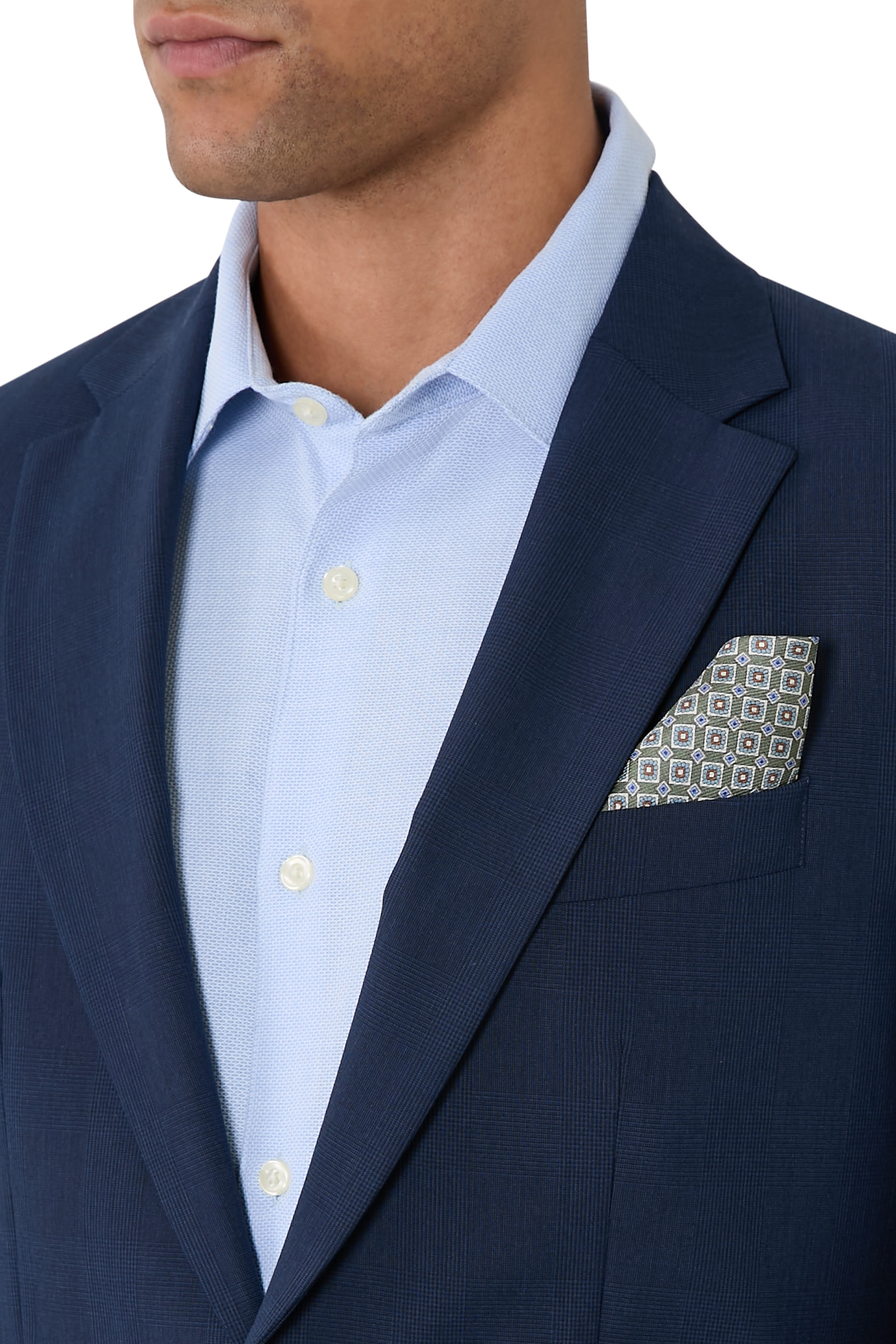 Medallion Double Print Pocket Square