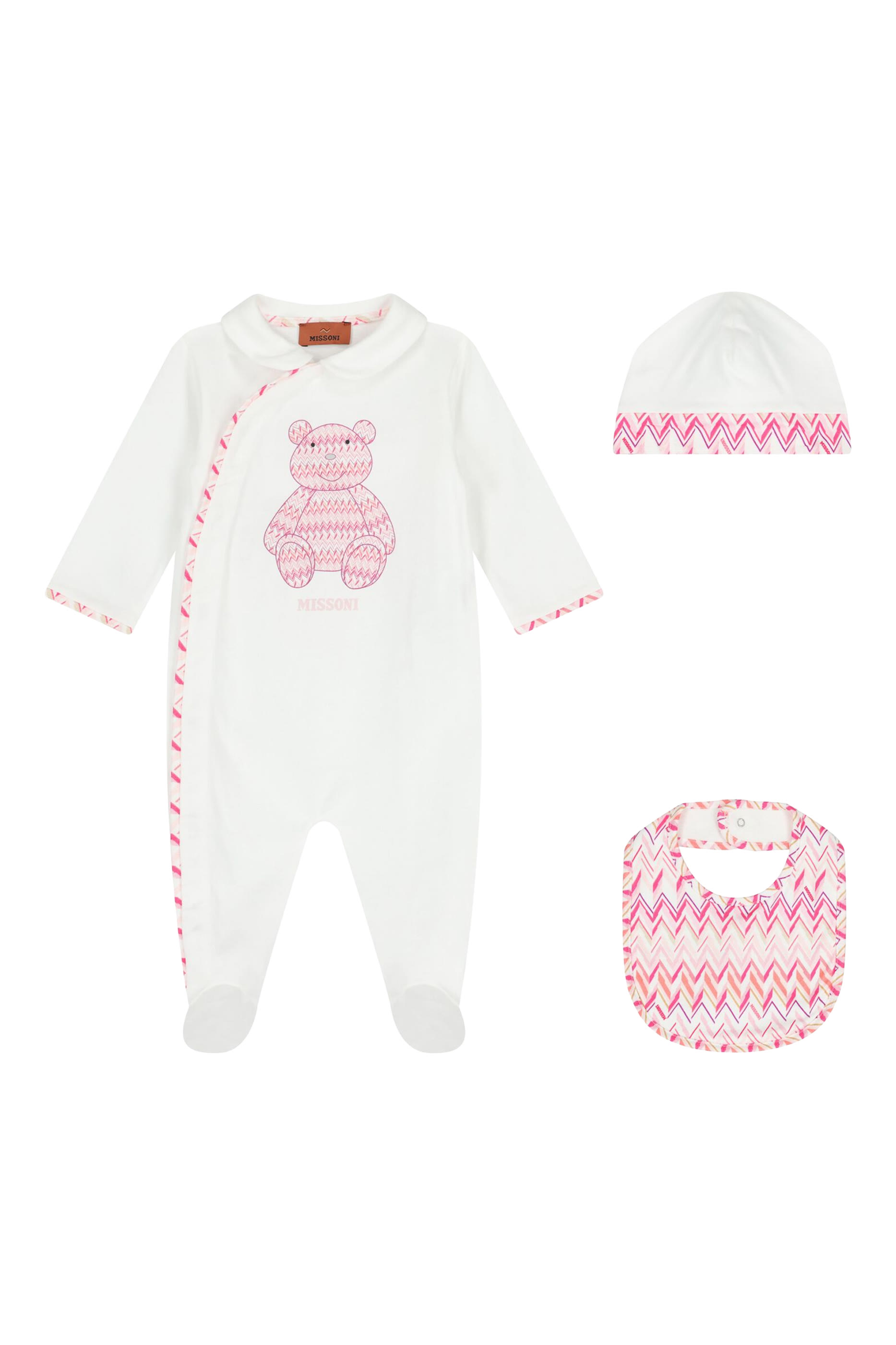 Kids Zigzag Print Babysuit Set
