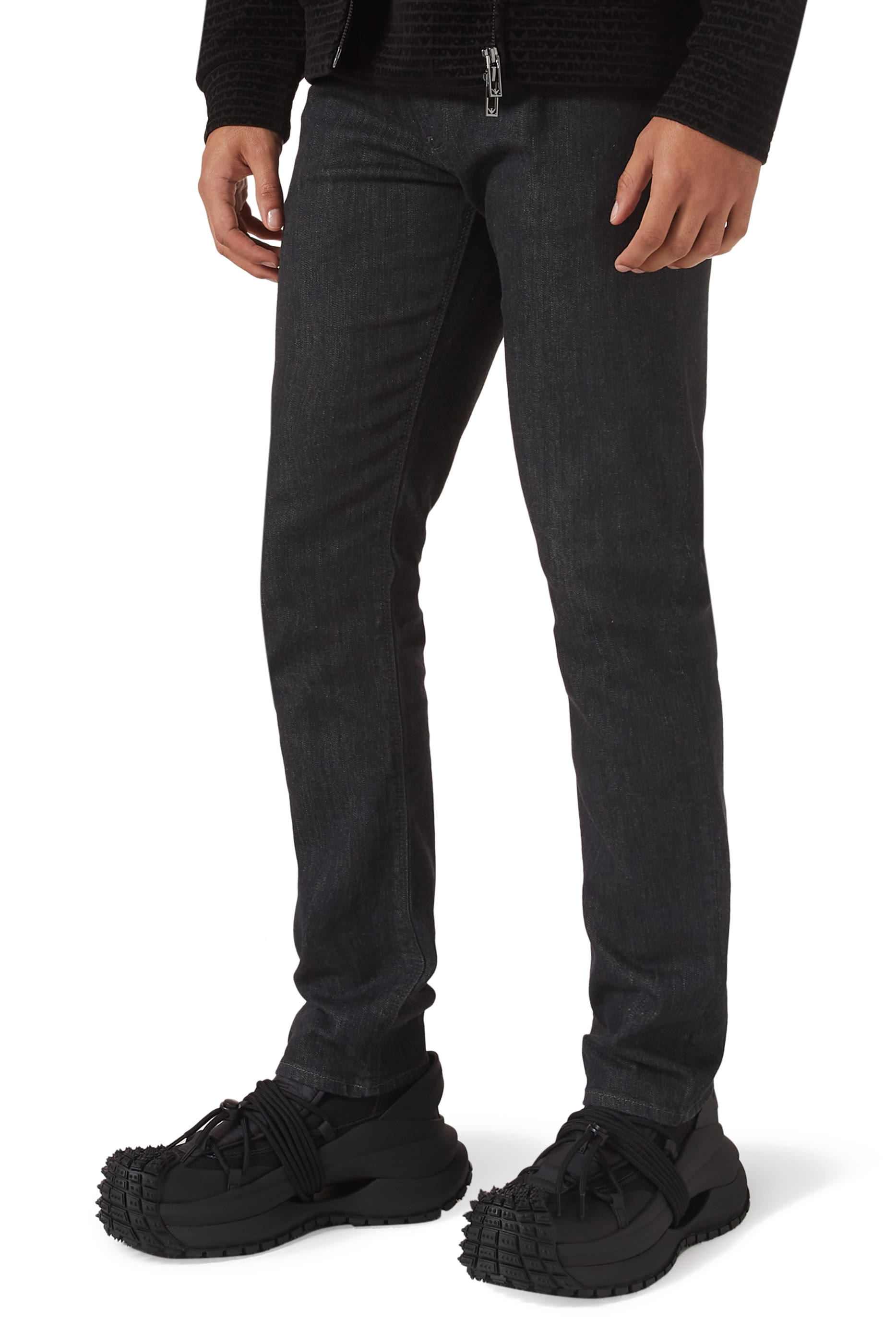 Nylon Sneakers with Scuba Details and Drawstring