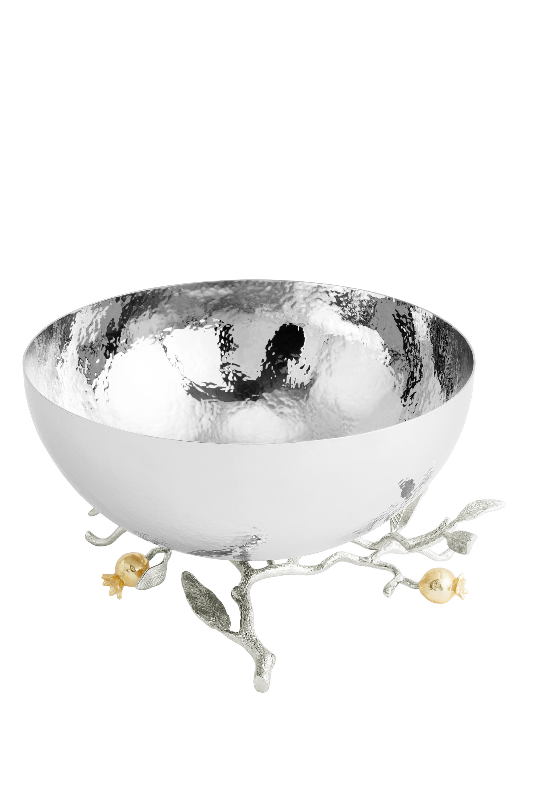 Pomegranate Silver & Gold Serving Bowl