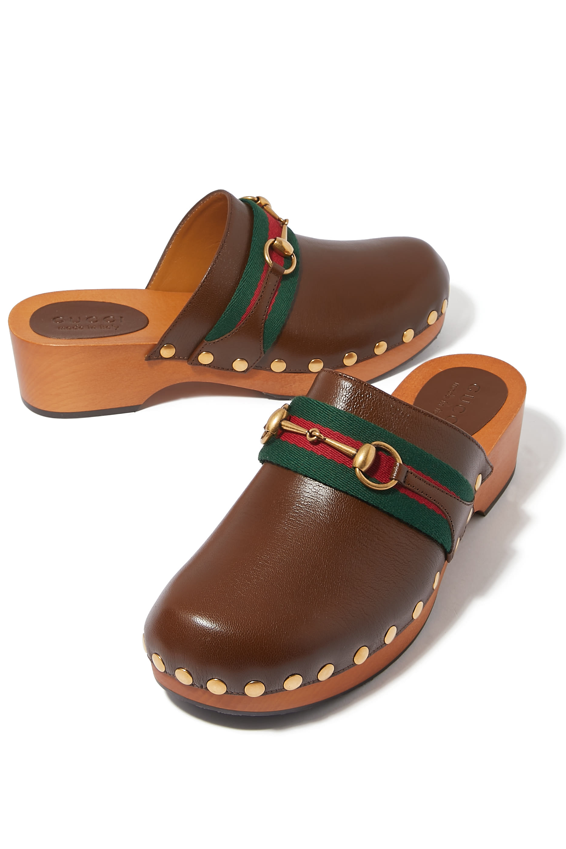 Horsebit 35 Leather Clogs