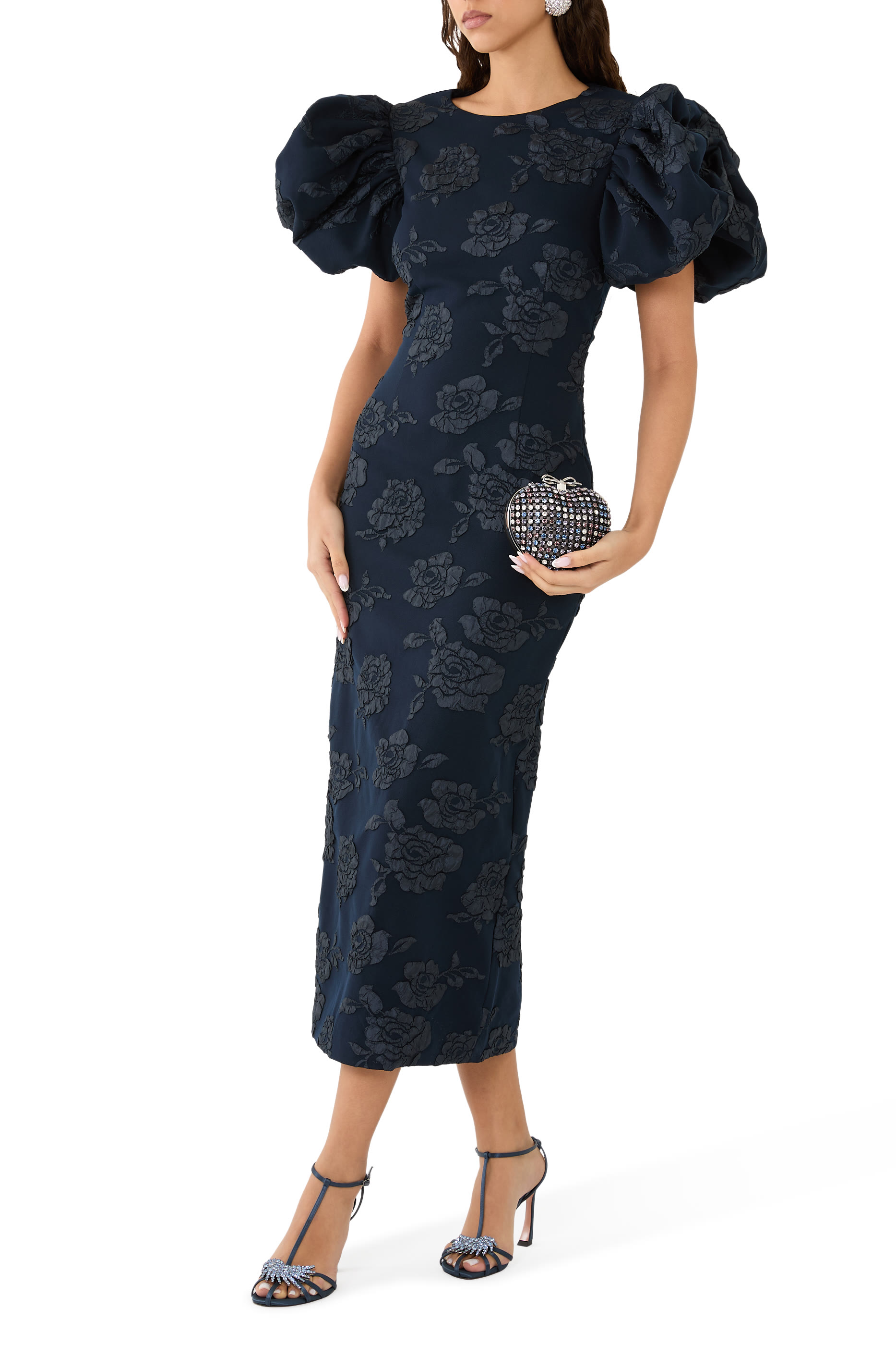 Ruby Jacquard Midi Dress