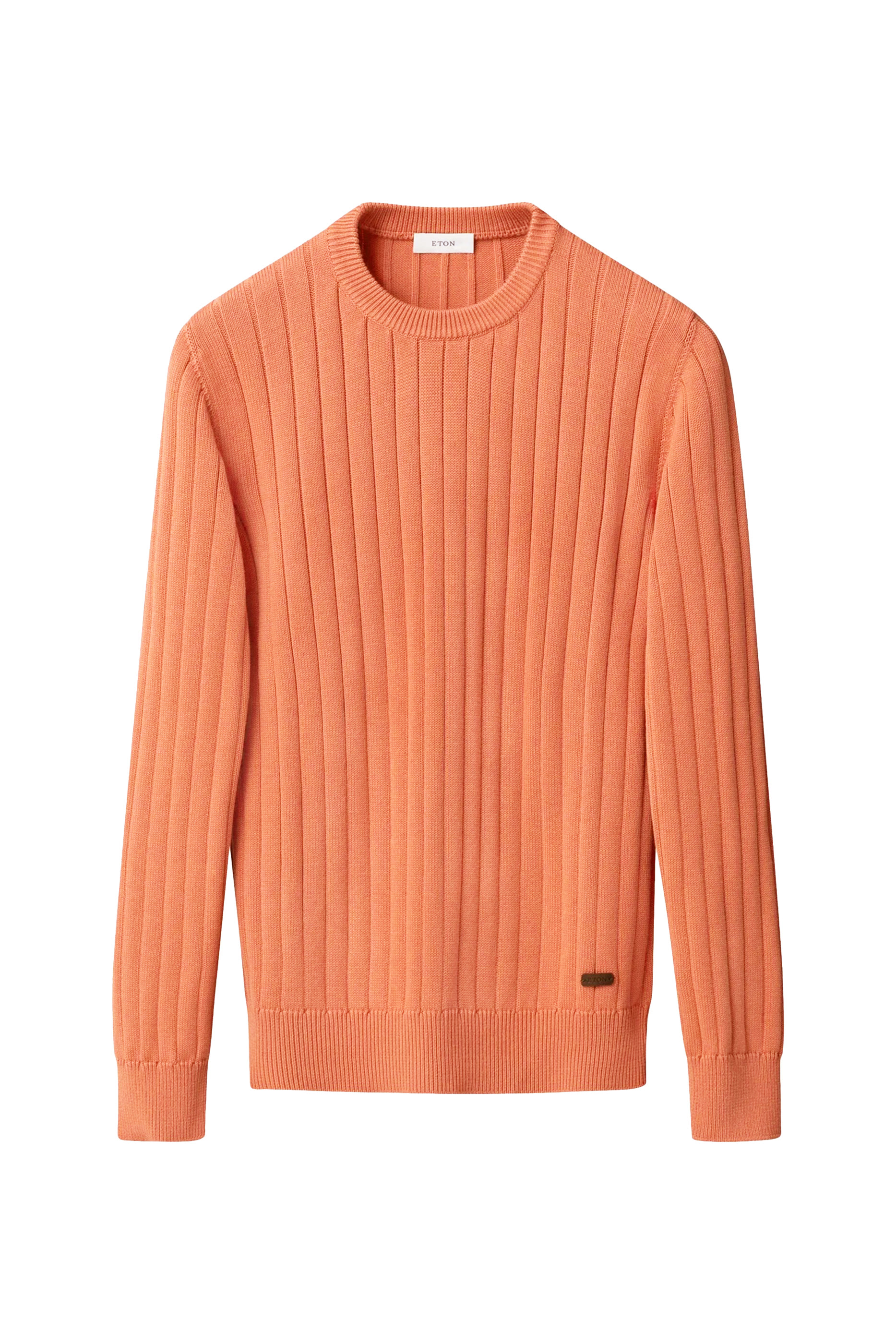 Rib-Knit Crewneck Sweater