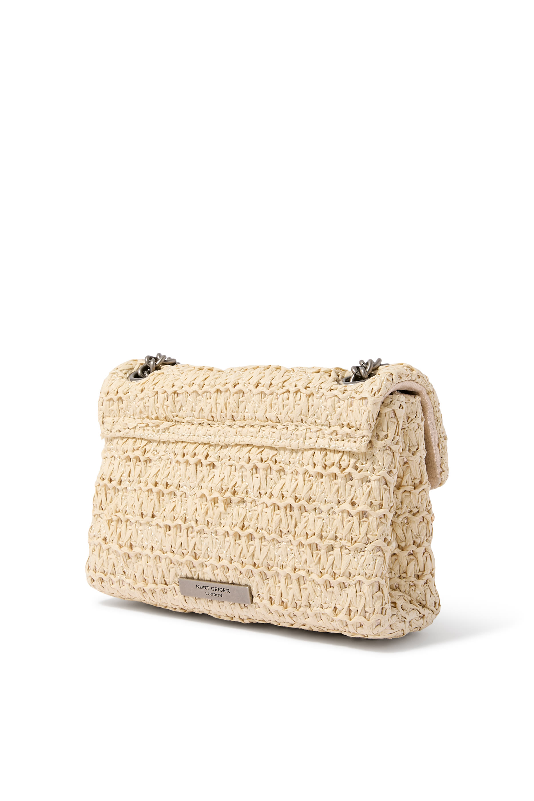 Kensington Raffia Effect Mini Crossbody Bag
