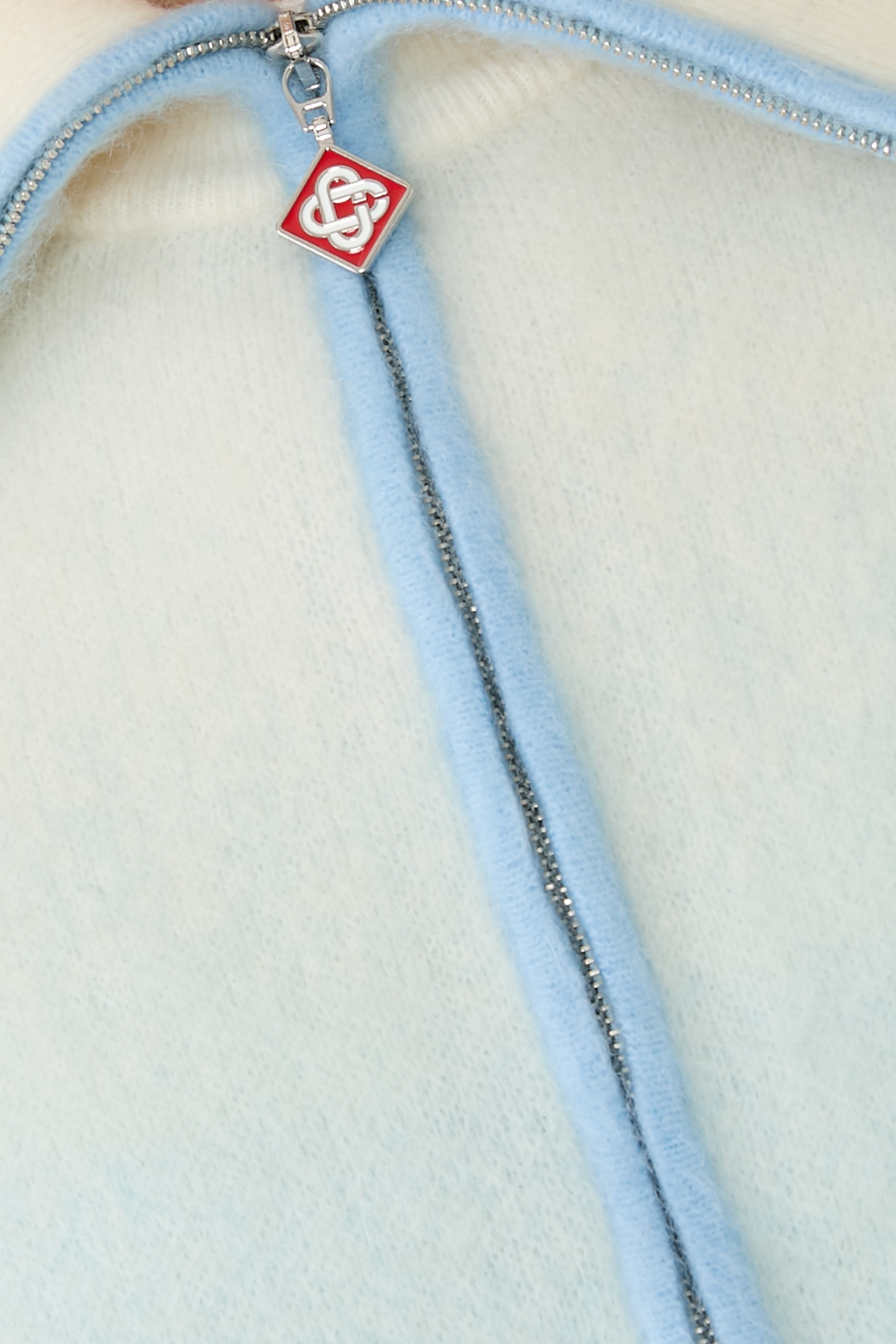  Fluffy Gradient Mohair Zip Jacket 