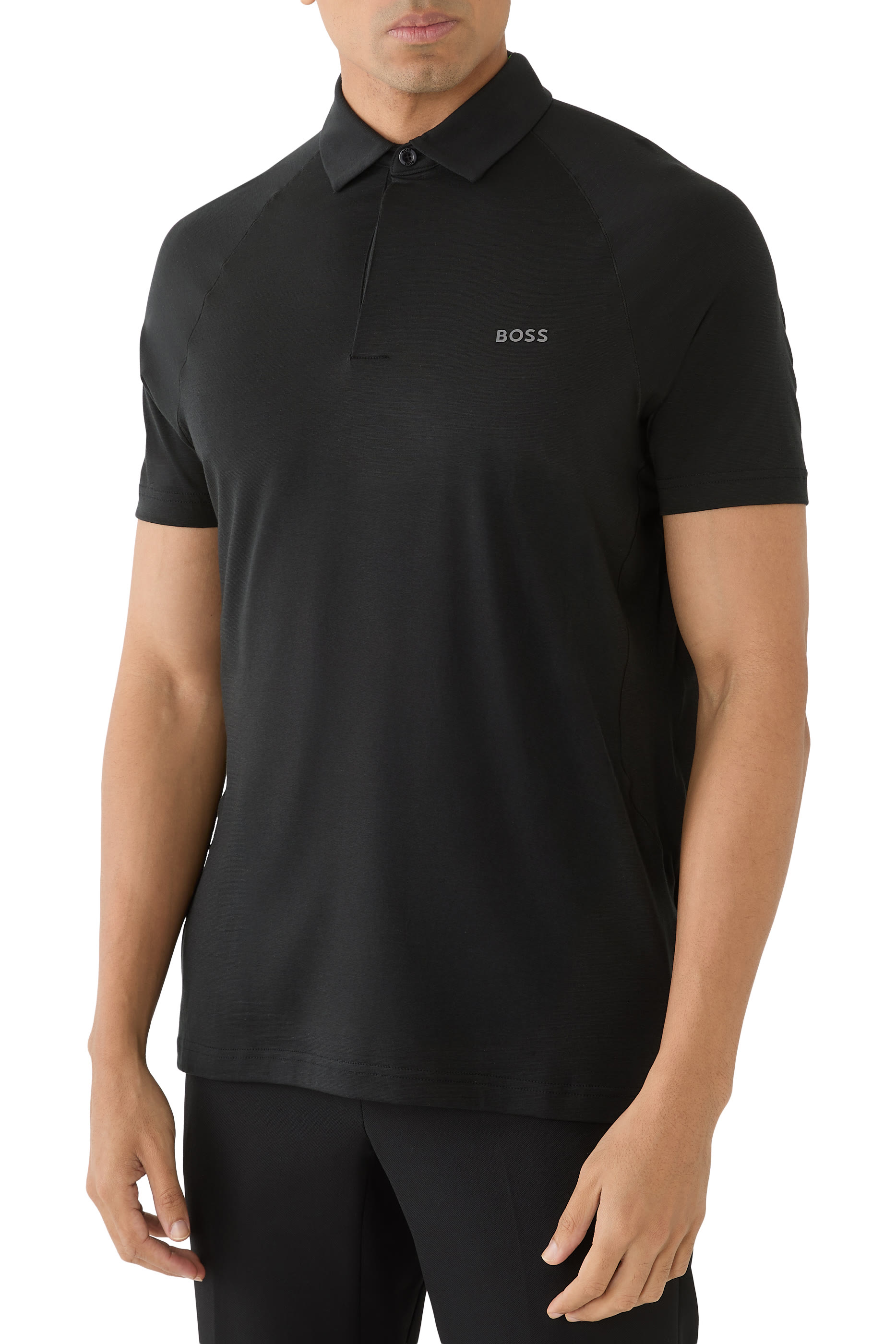 Check-Jacquard Polo Shirt