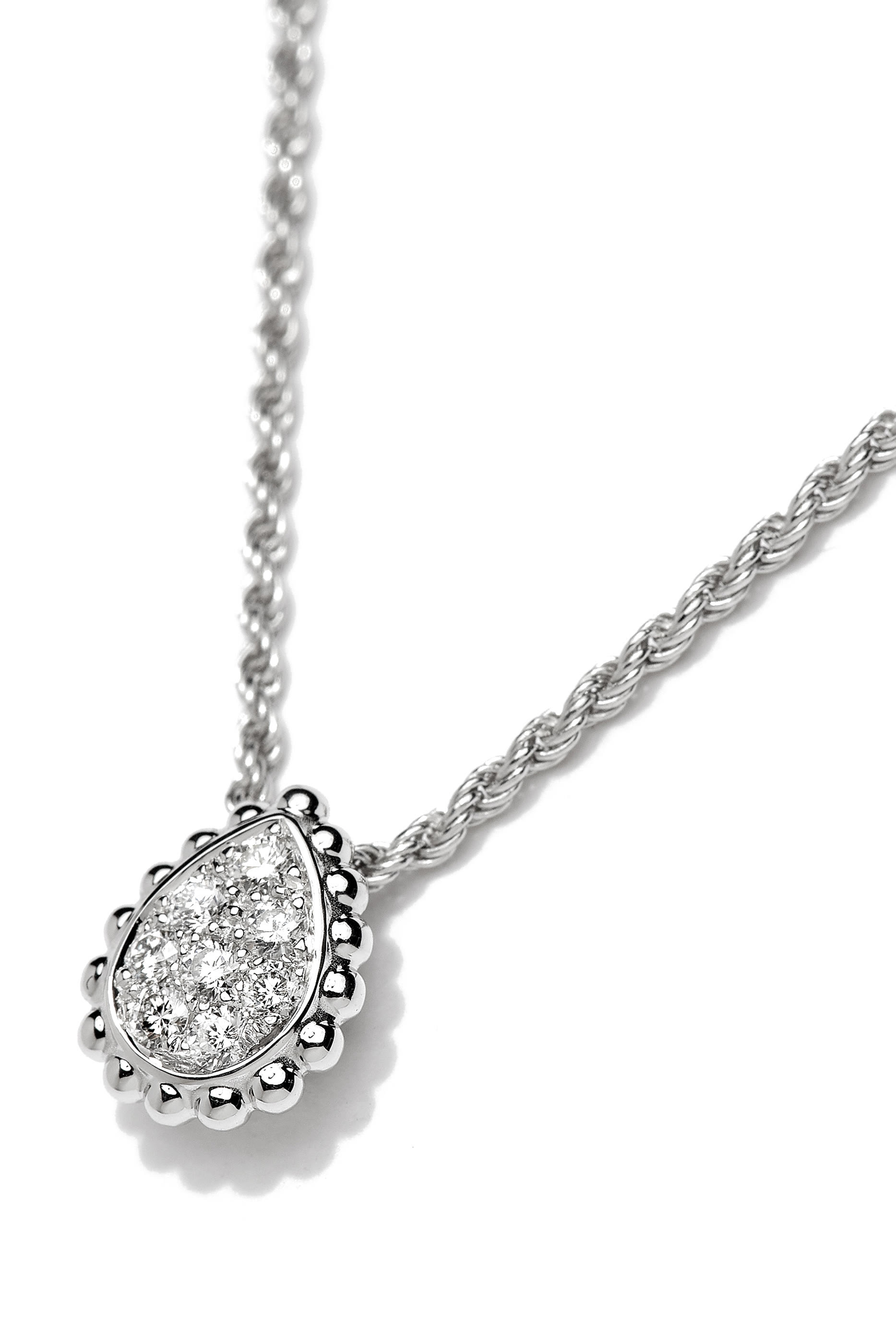 Serpent Boh&egrave;me XS Motif Pendant, 18k White Gold & Diamonds