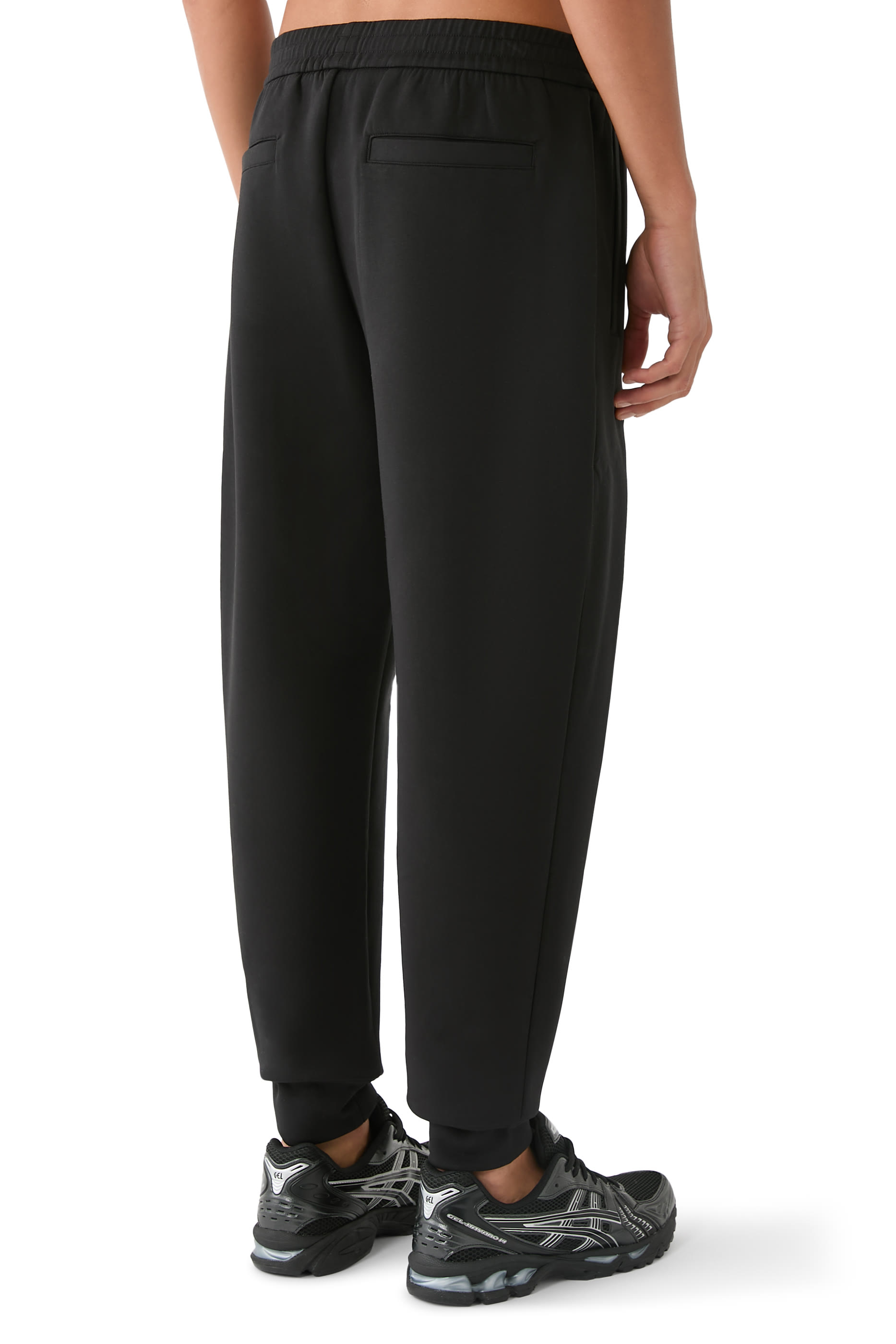 Embossed Embroidered EA Logo Double-Jersey Joggers