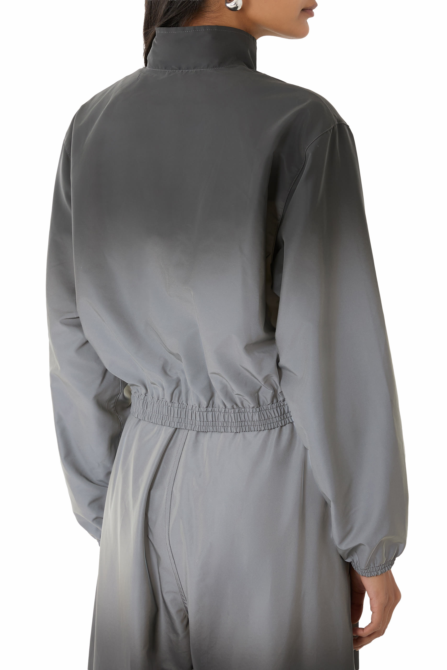  Reflective Shrunken Track Jacket 