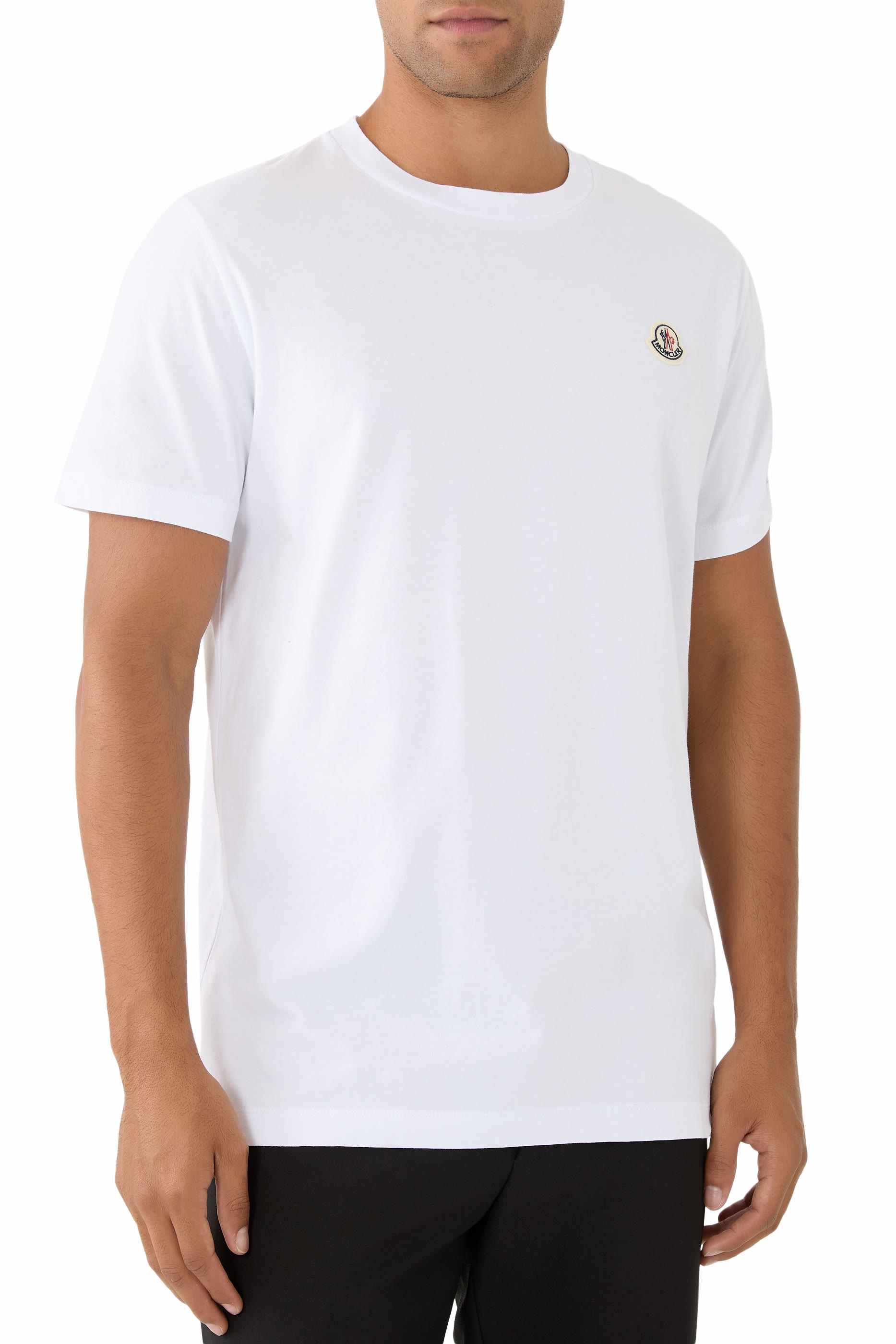  Logo Patch Cotton T-Shirt 