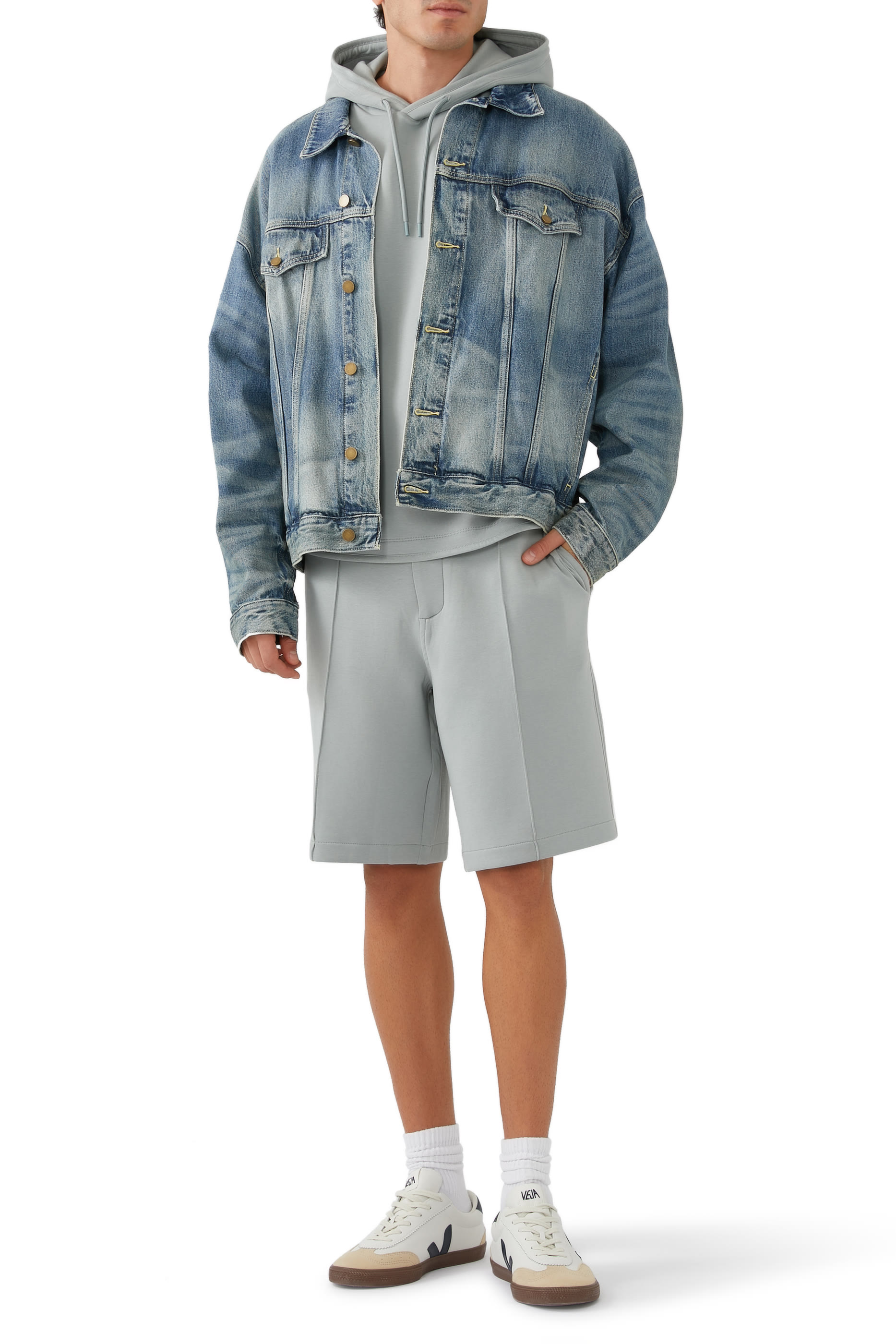 Elastic Waistband Shorts