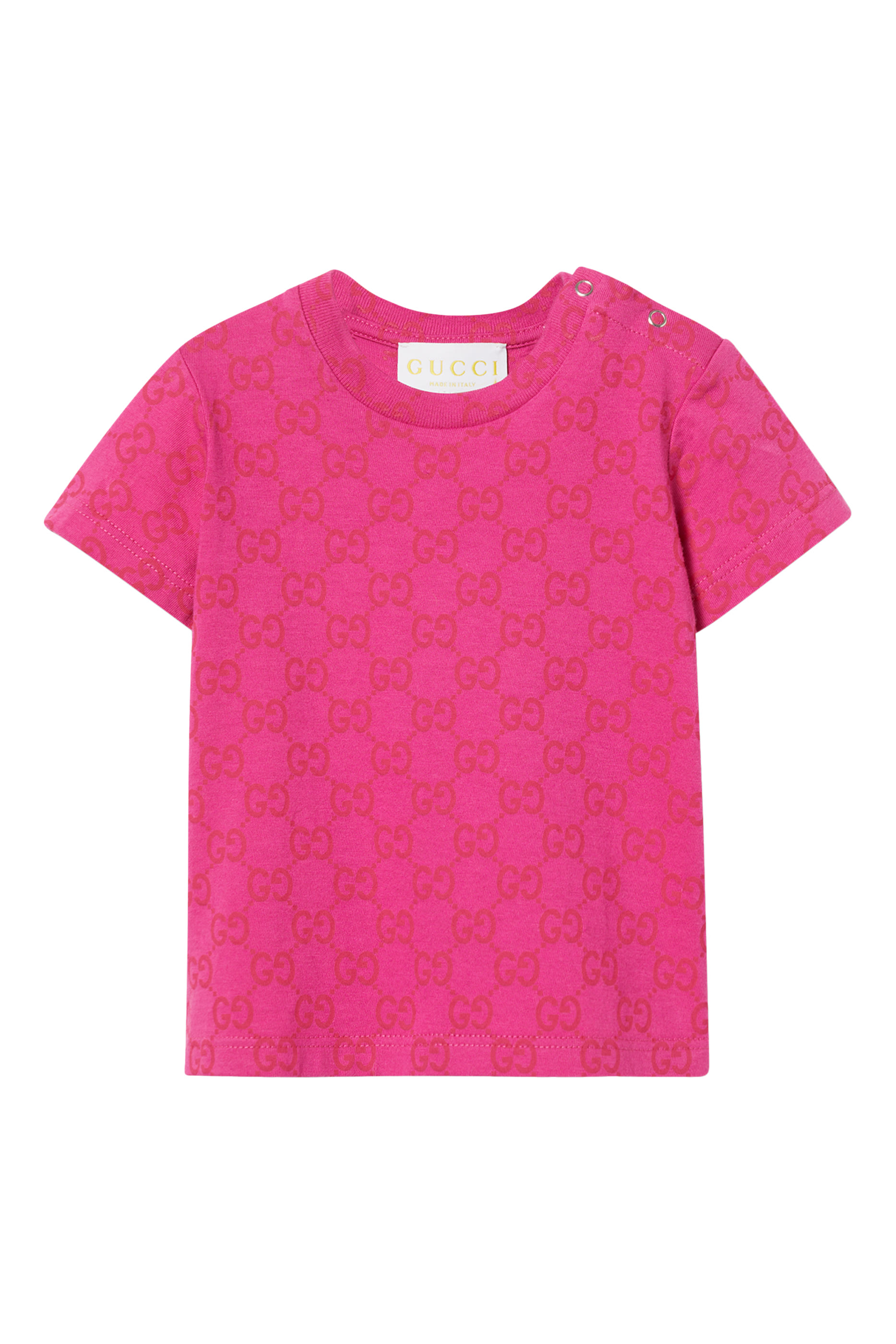 Kids GG Printed Cotton T-Shirt