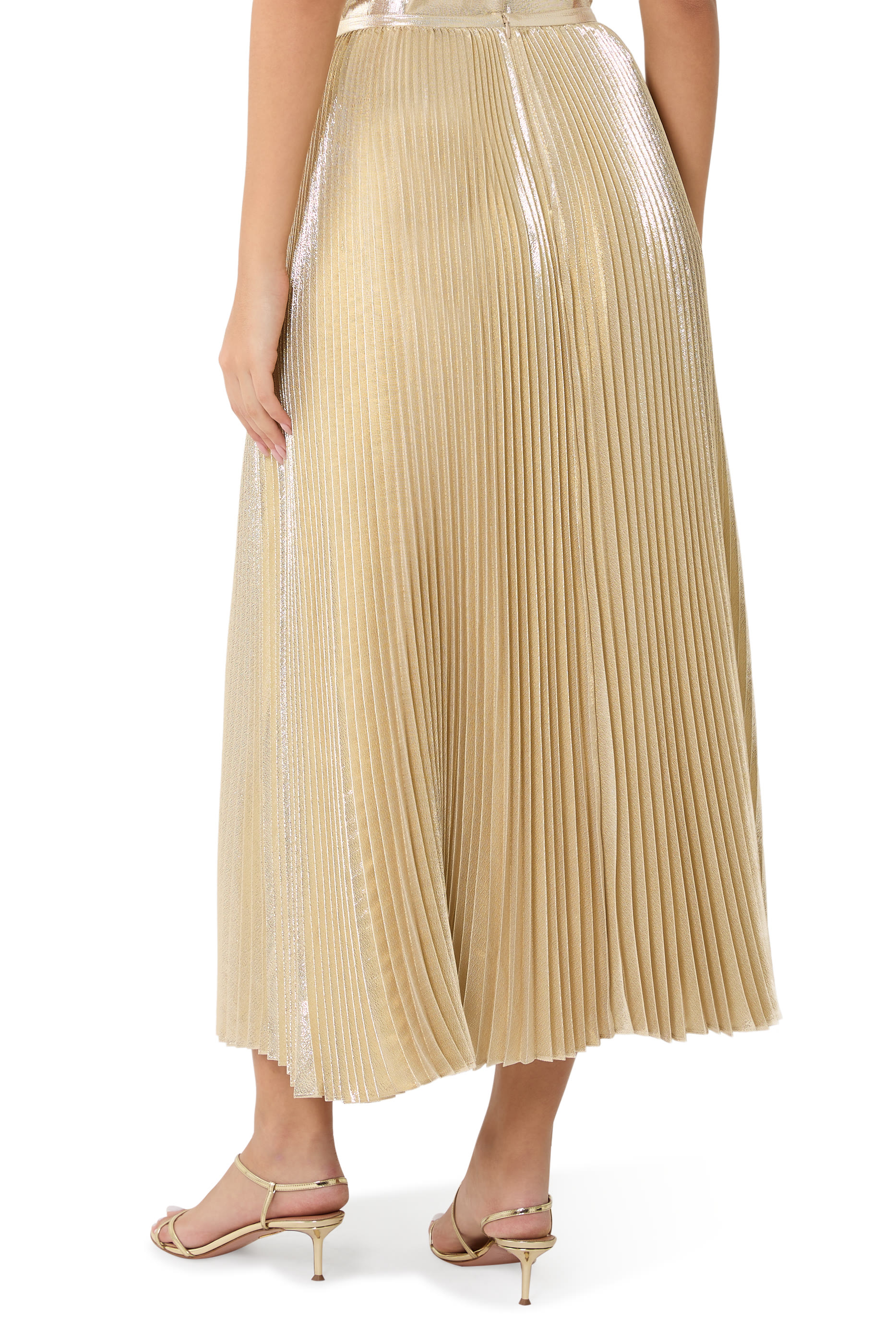 Essai Lam&eacute; Silk Skirt 